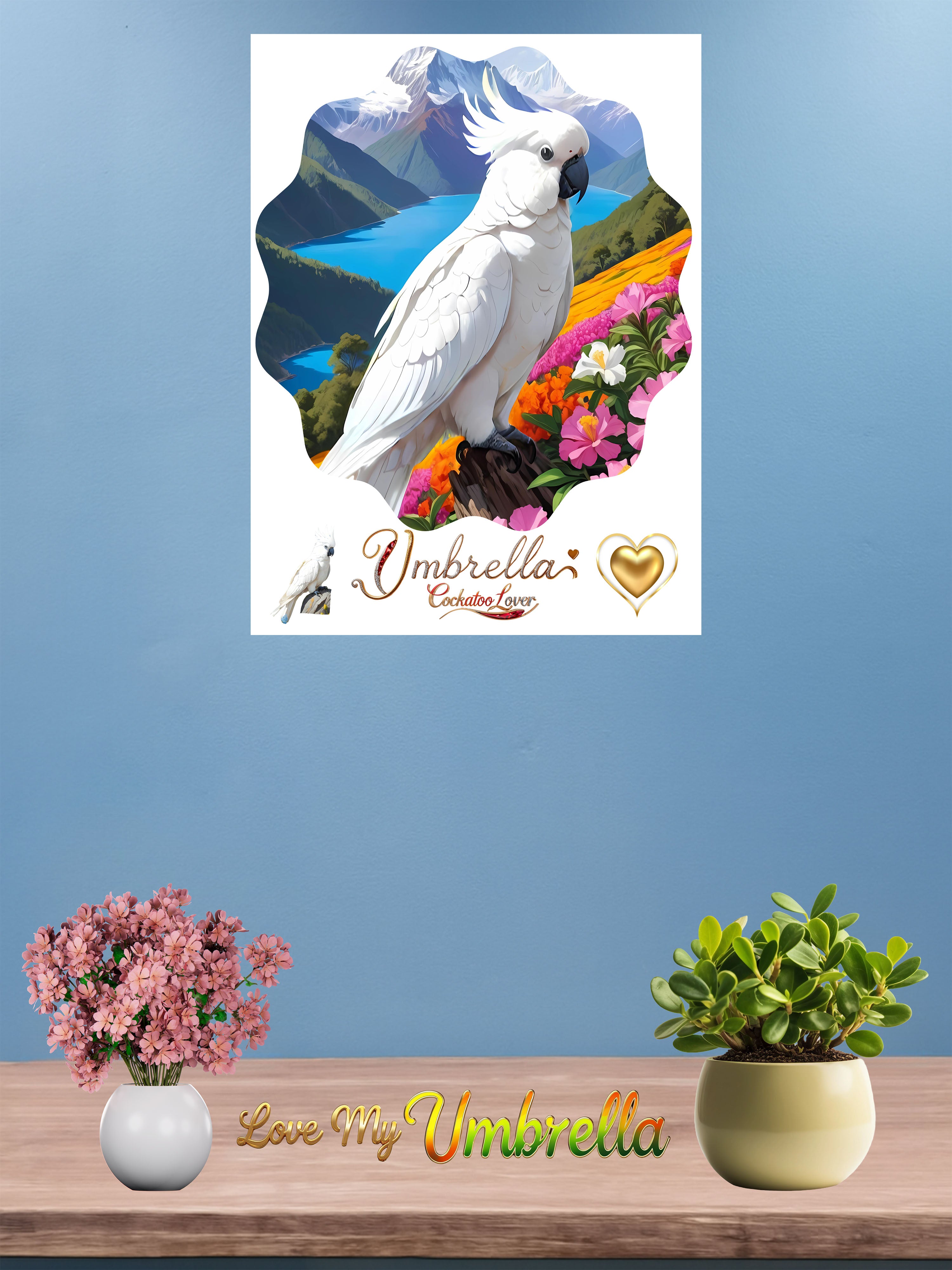 Mountain Umbrella Cockatoo Wall-Hanging