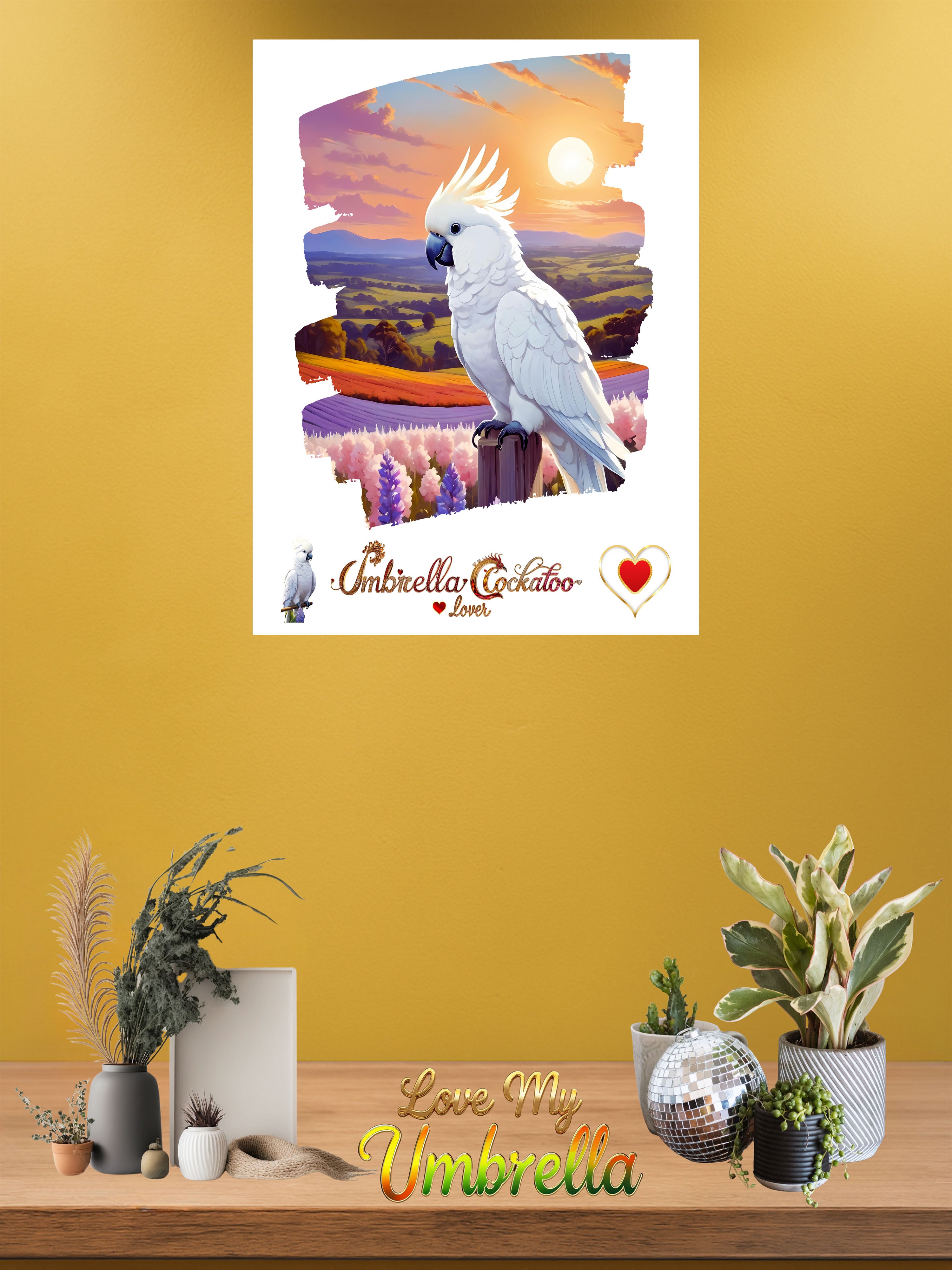 Umbrella Cockatoo Lover Wall-Hanging