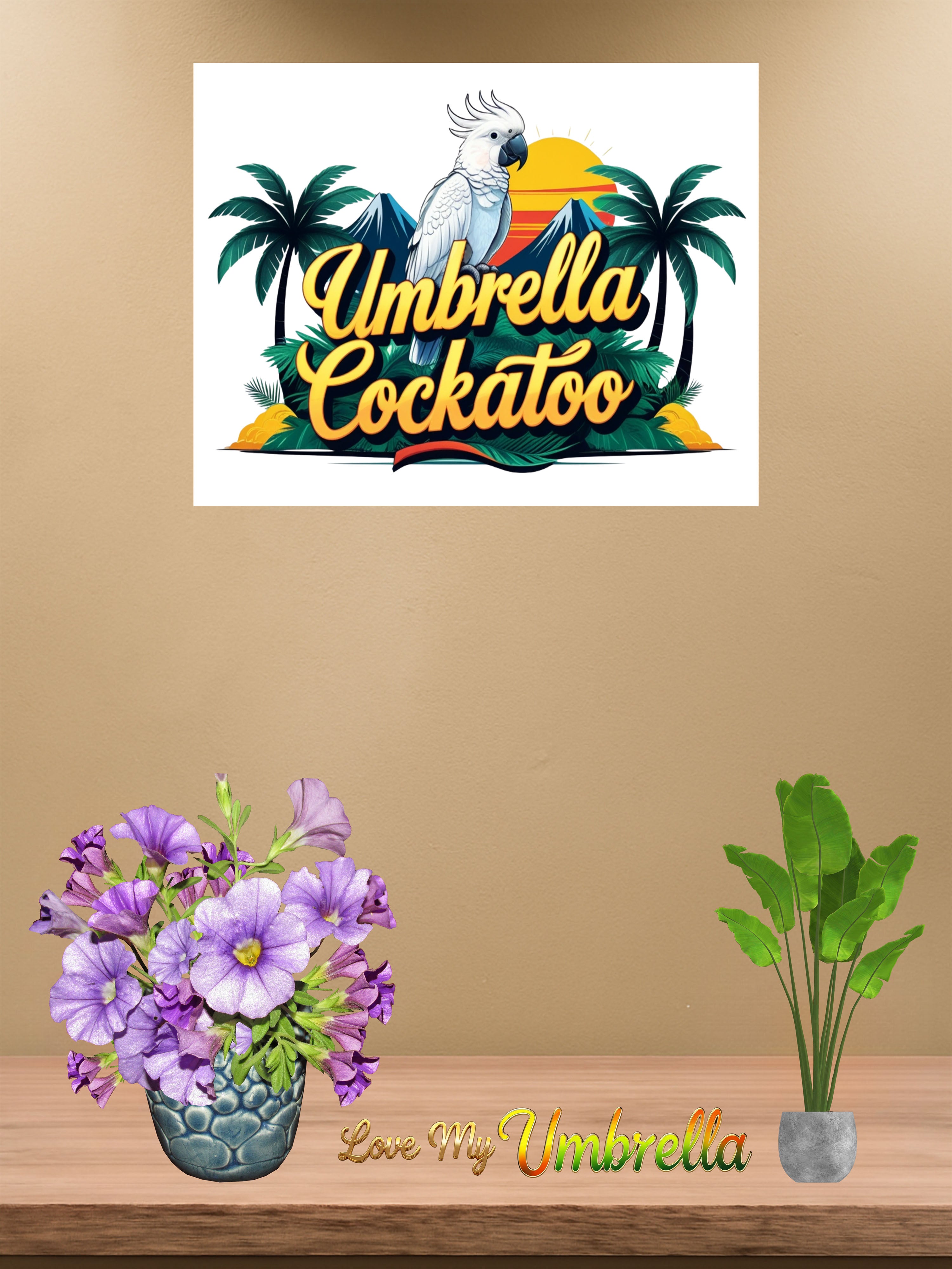 Umbrella Cockatoo Wall-Hanging