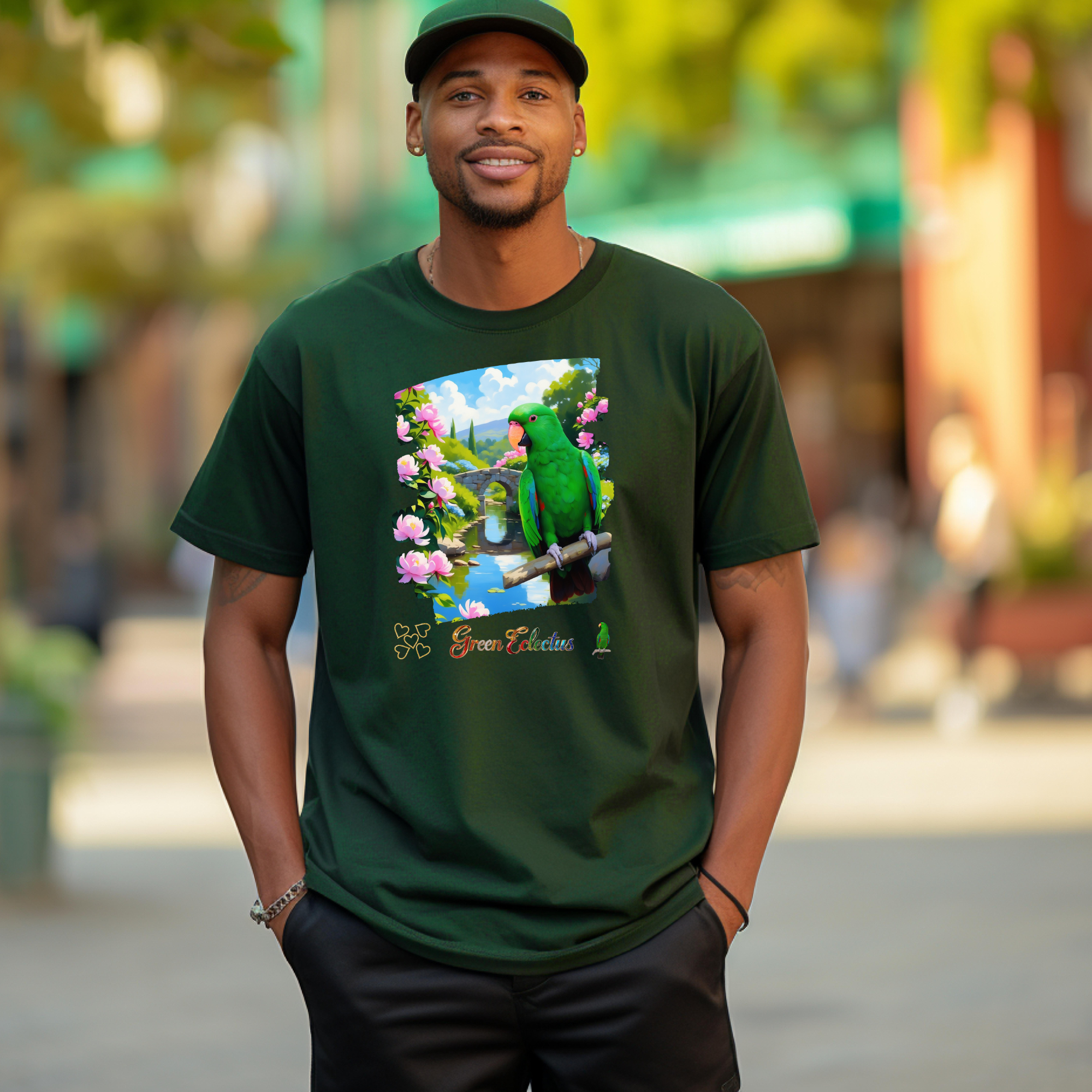 Green Eclectus Parrot Nature T-Shirt