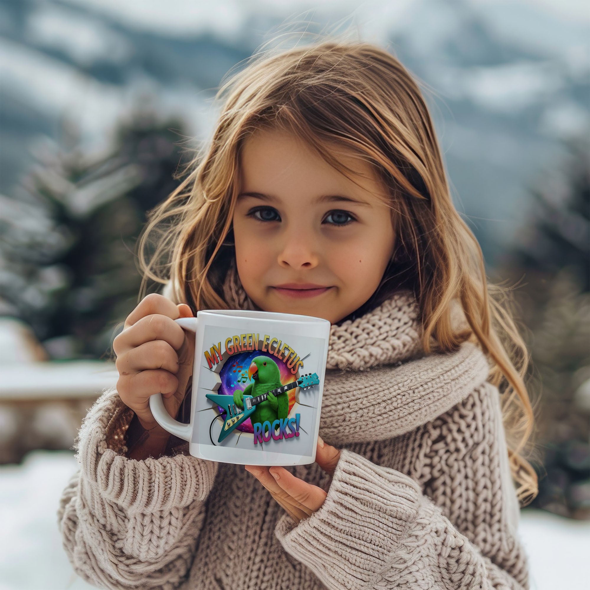 My Green Eclectus Rocks Mug