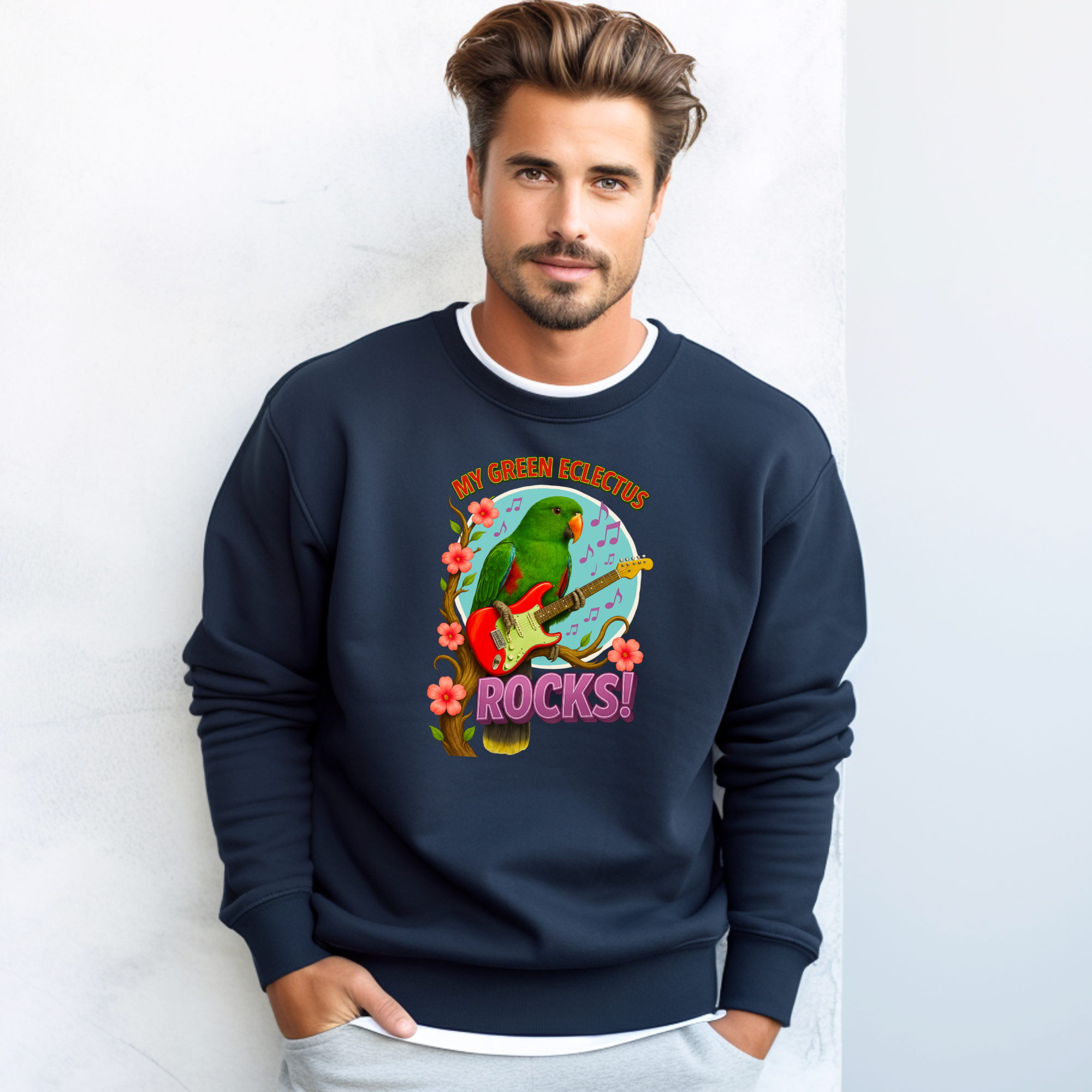 Green Eclectus Sweatshirt