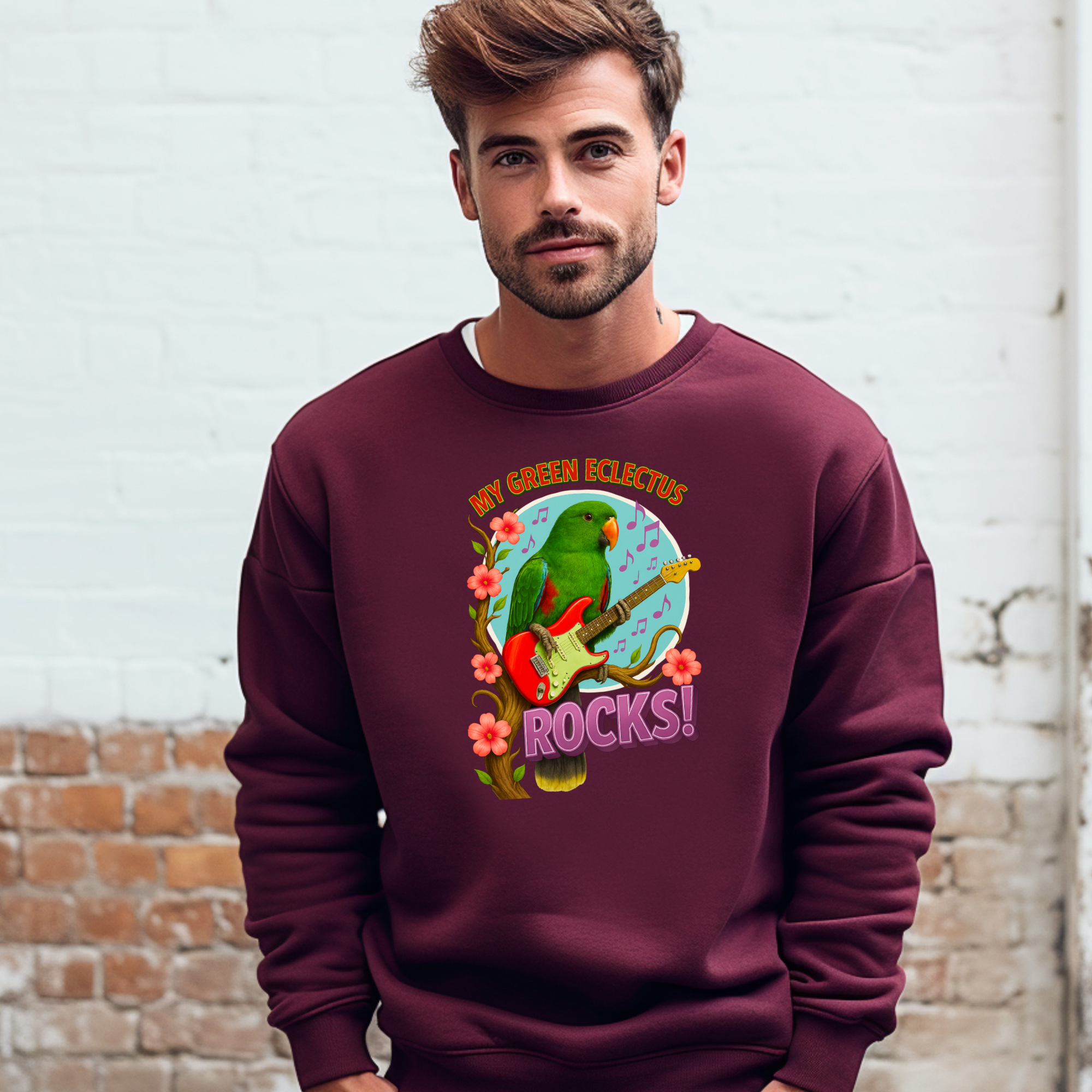 Green Eclectus Sweatshirt