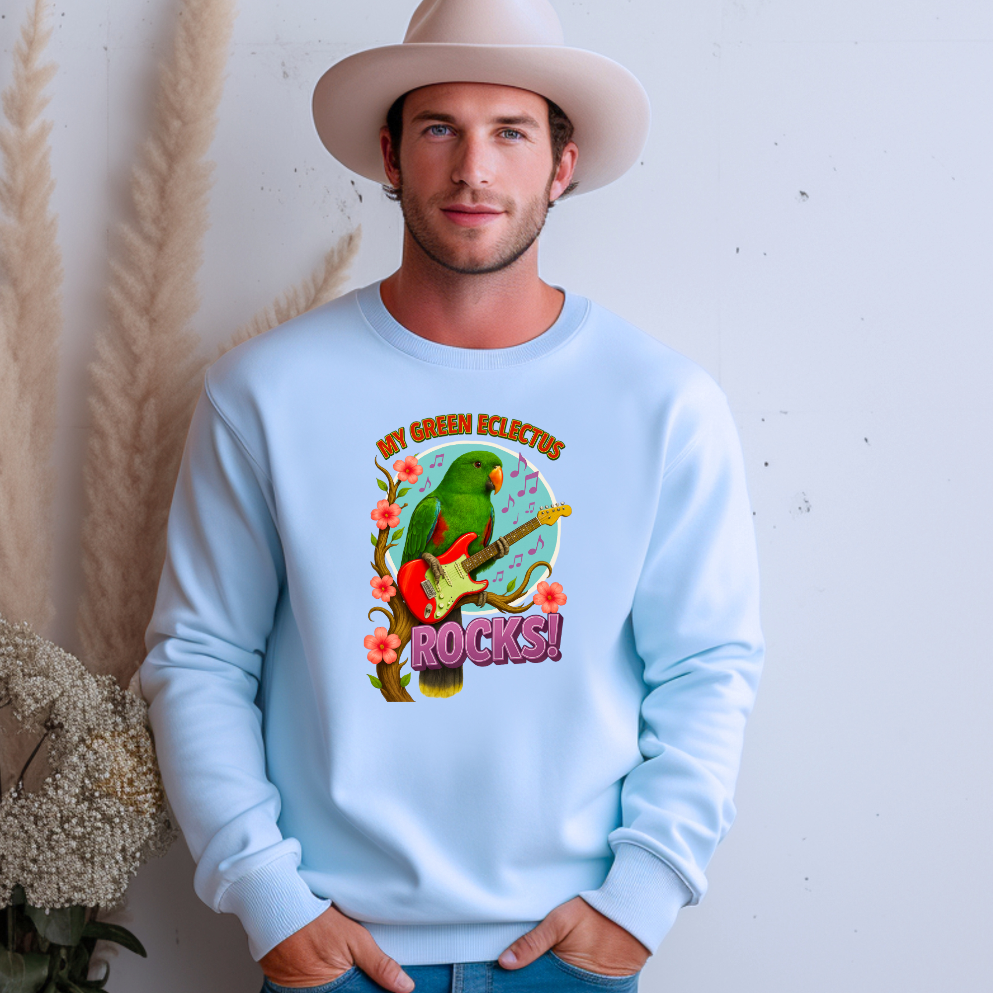 Green Eclectus Sweatshirt