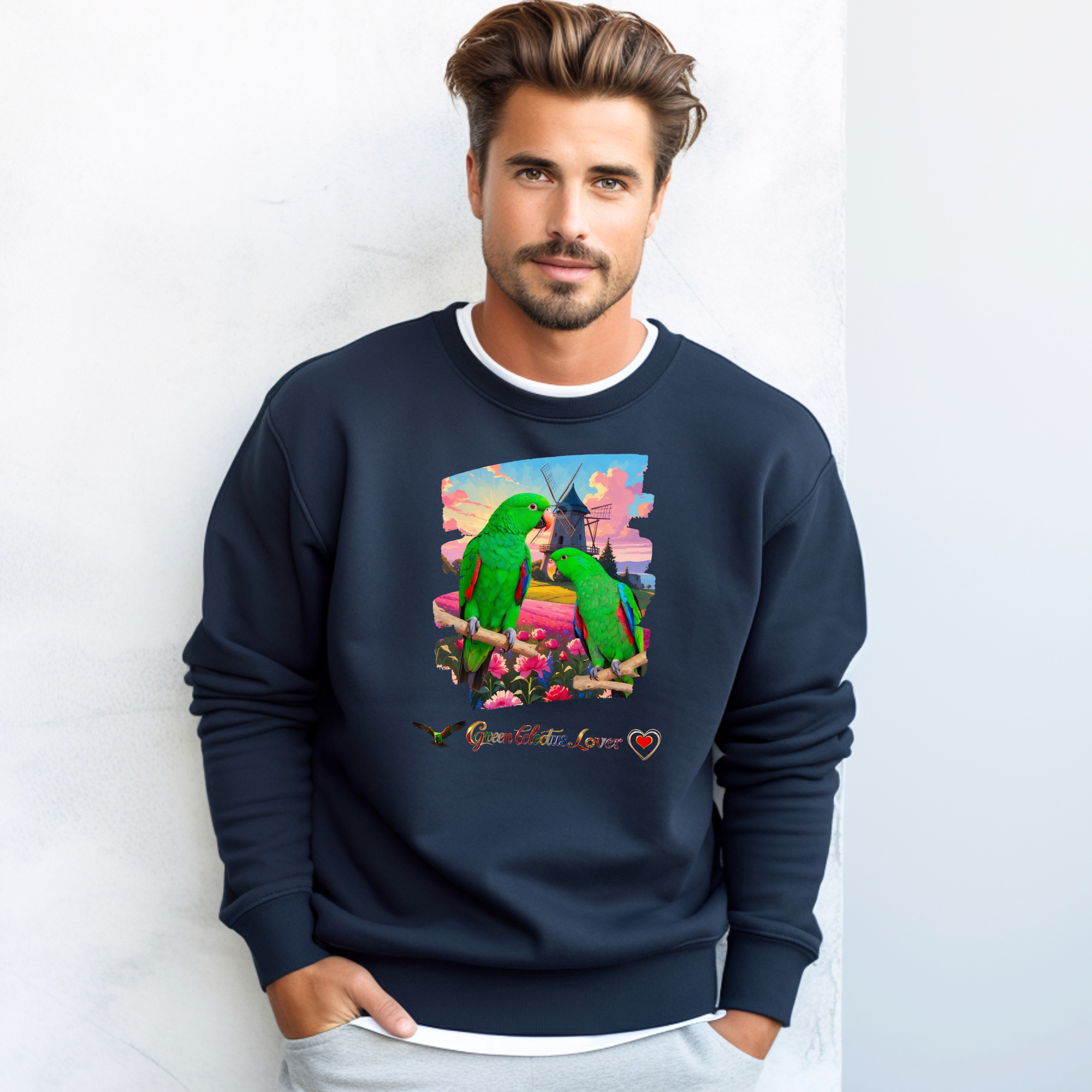 Green Eclectus Sweatshirt