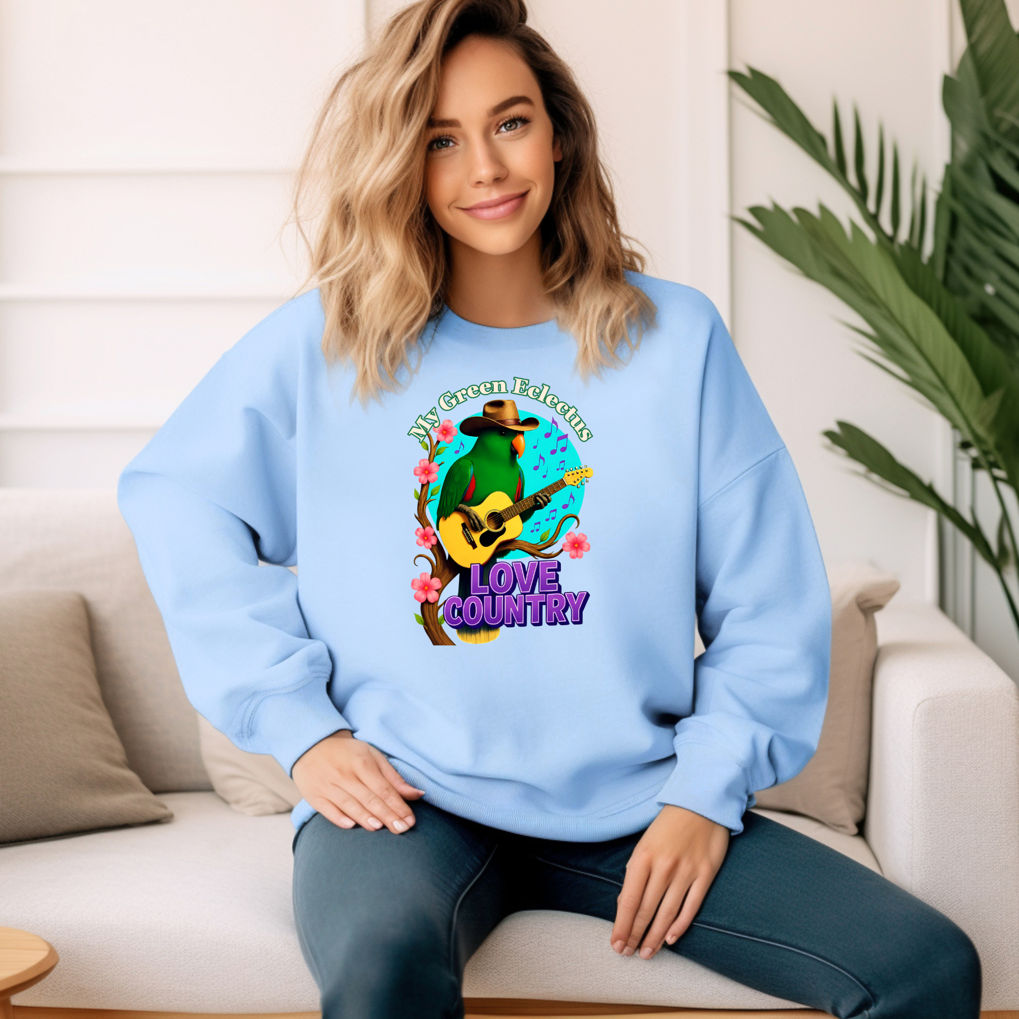 Green Eclectus Sweatshirt