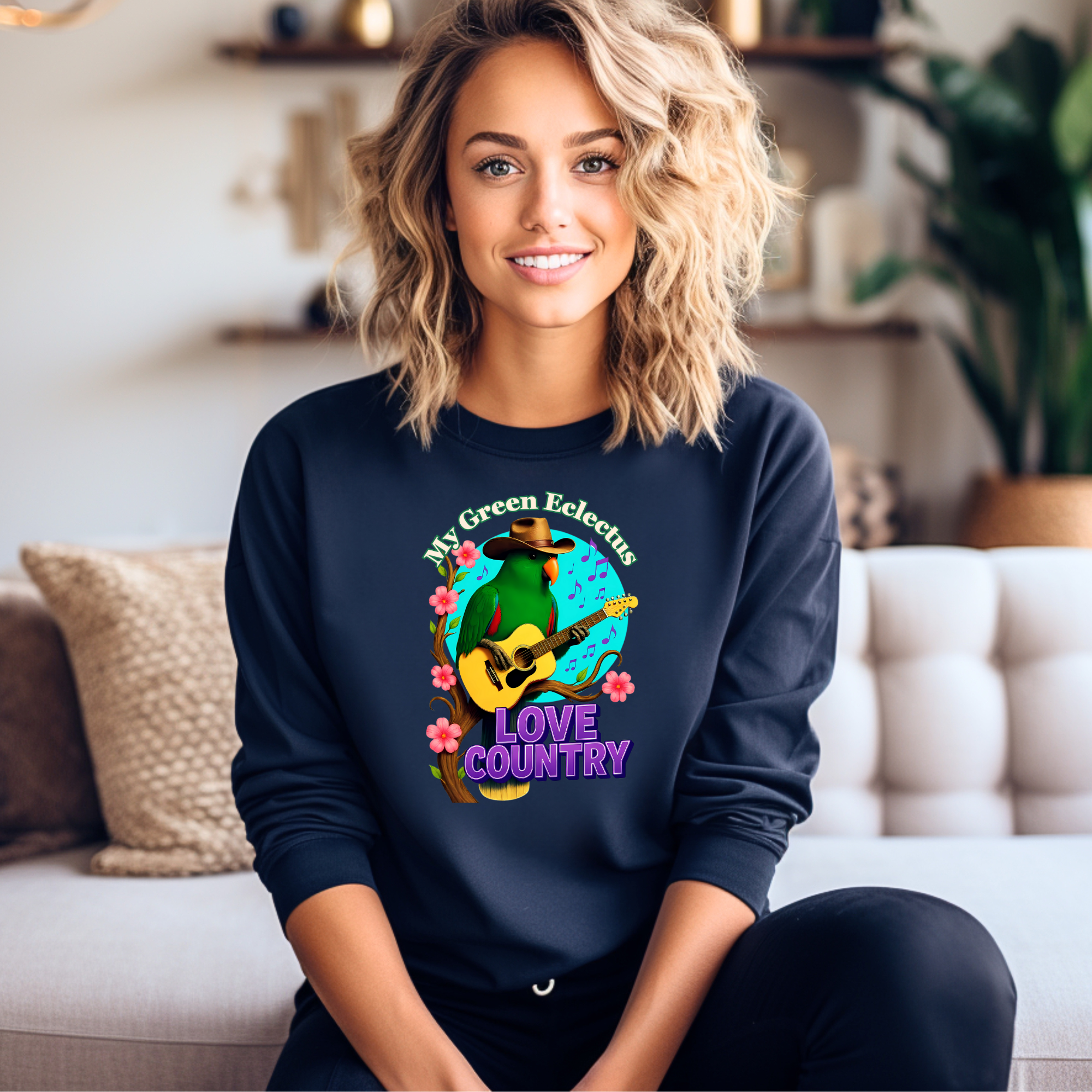 Green Eclectus Sweatshirt
