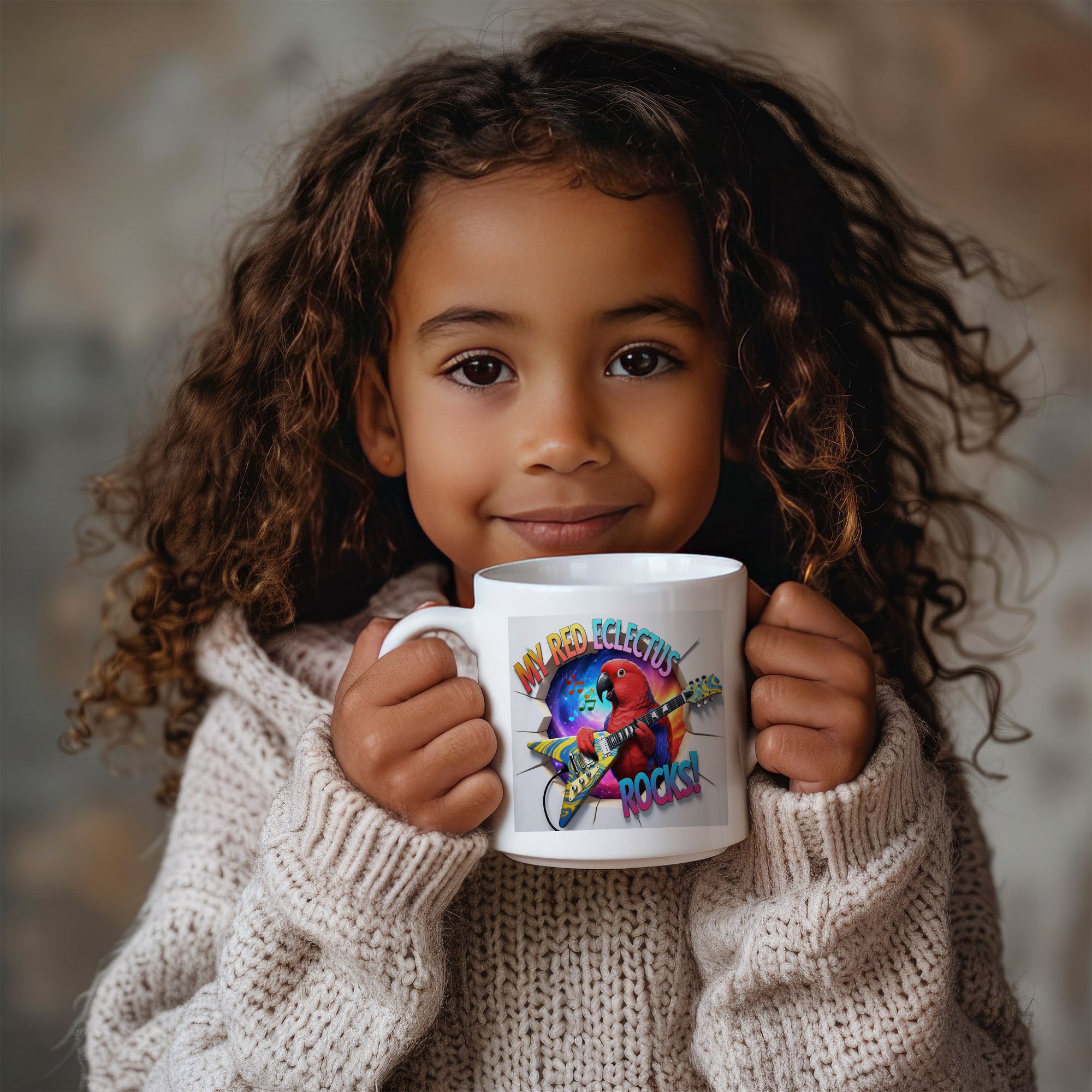 My Red Eclectus Rocks Mug