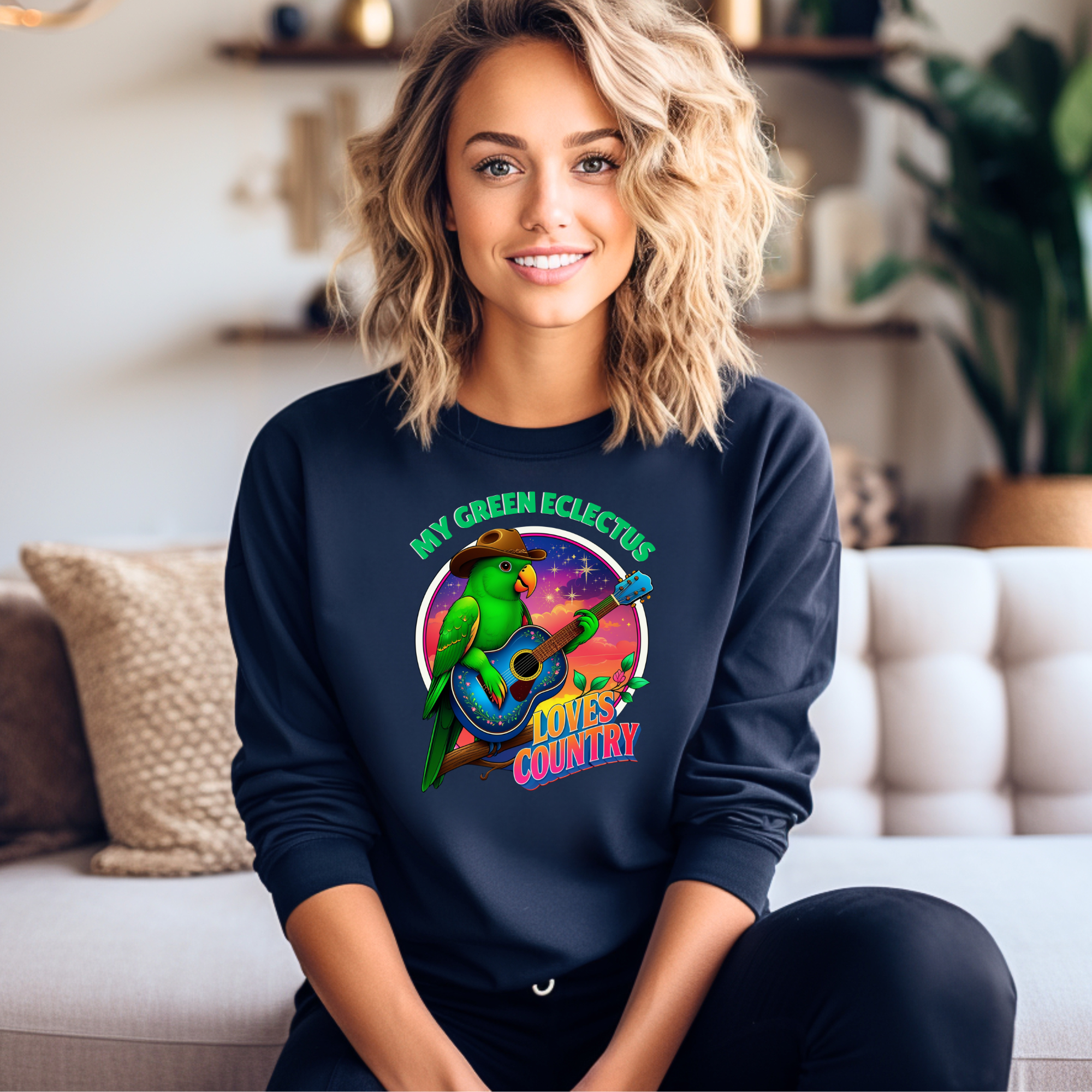 Green Eclectus Sweatshirt