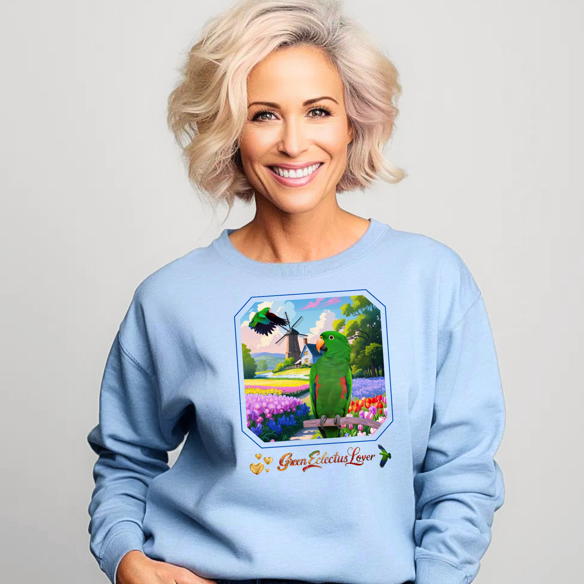 Green Eclectus Sweatshirt