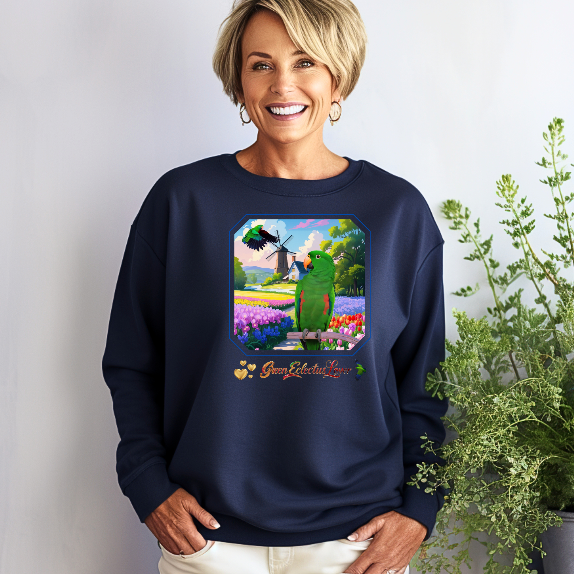 Green Eclectus Sweatshirt