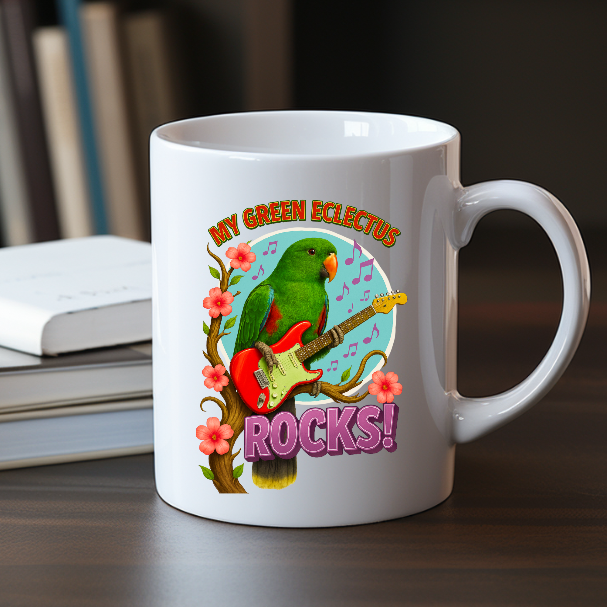 Green Eclectus Mug