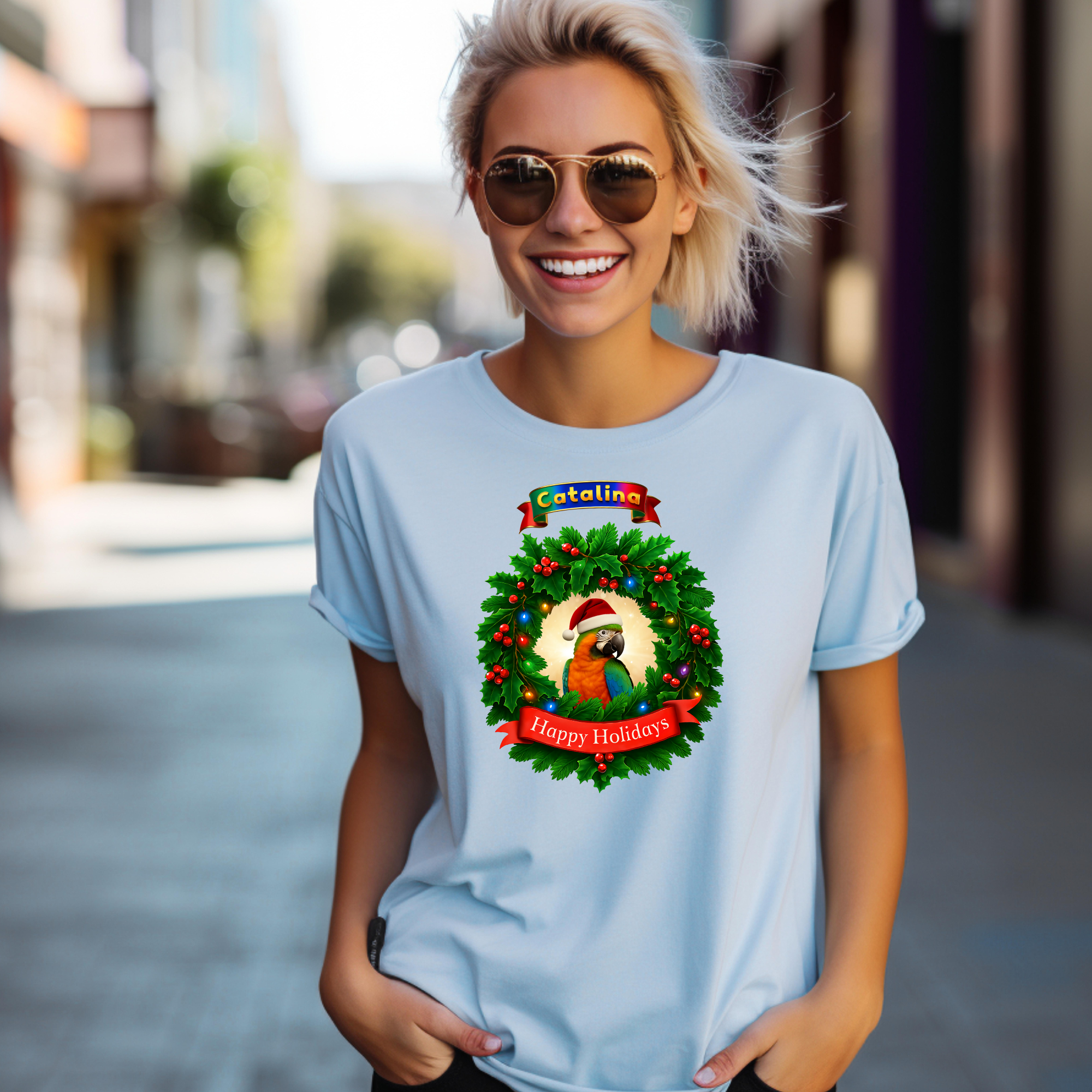 Happy Holidays Catalina T-Shirt