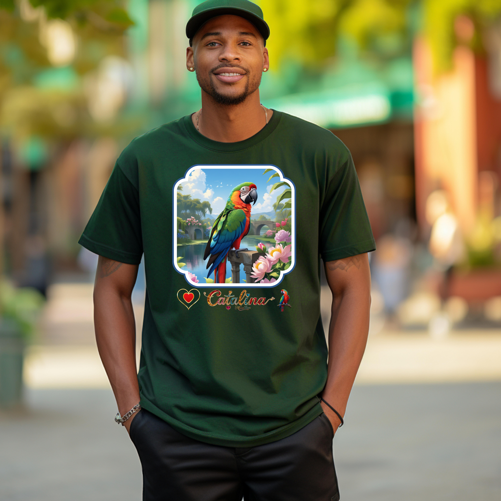 Rainbow Catalina Macaw Lover T-Shirt