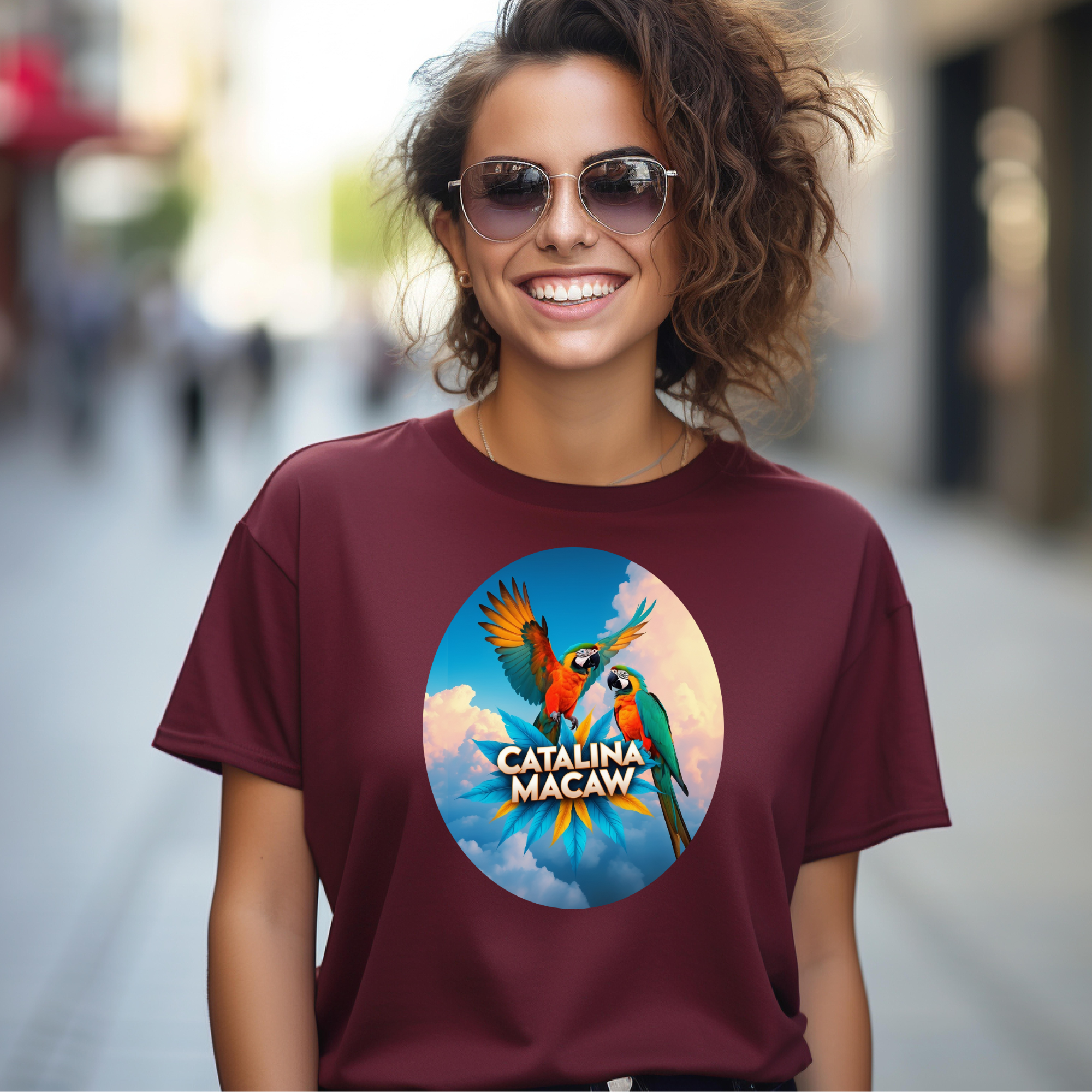 Flying Catalina Macaw T-Shirt