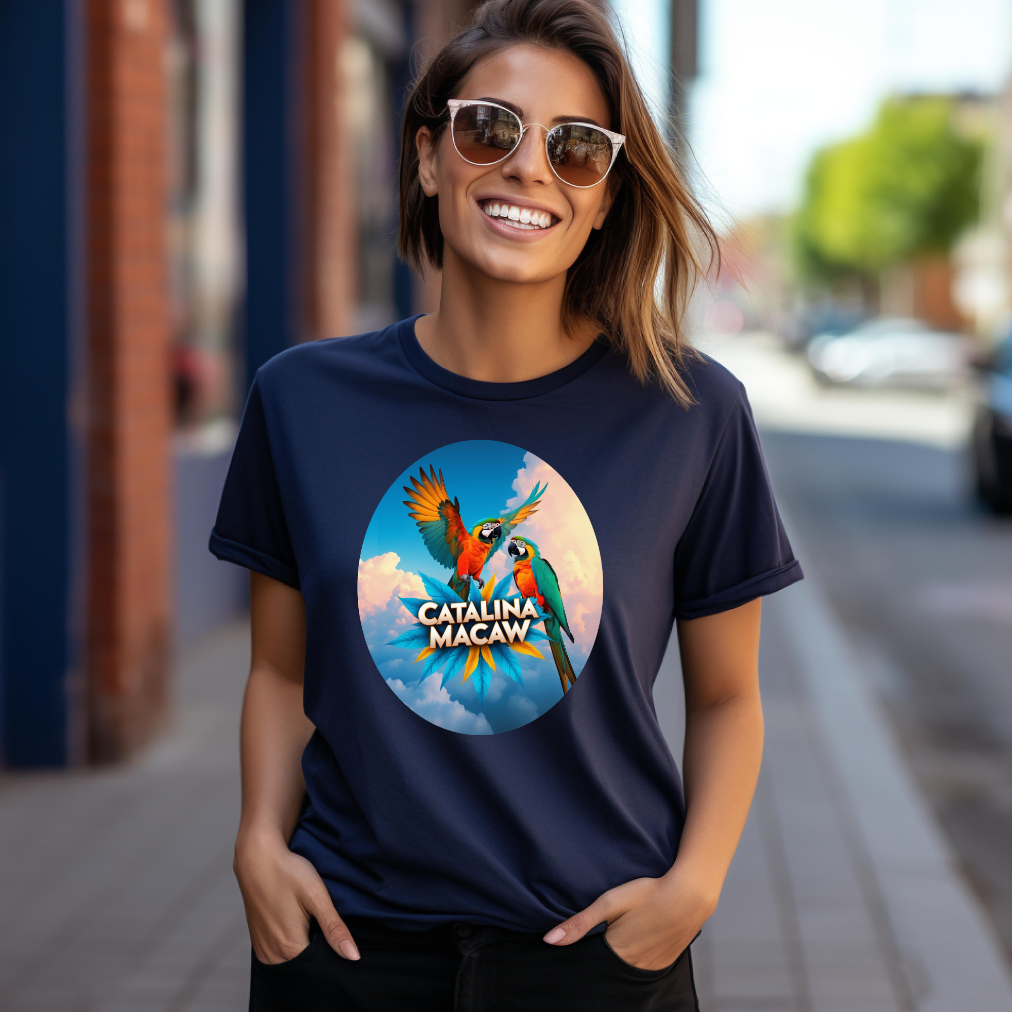 Flying Catalina Macaw T-Shirt