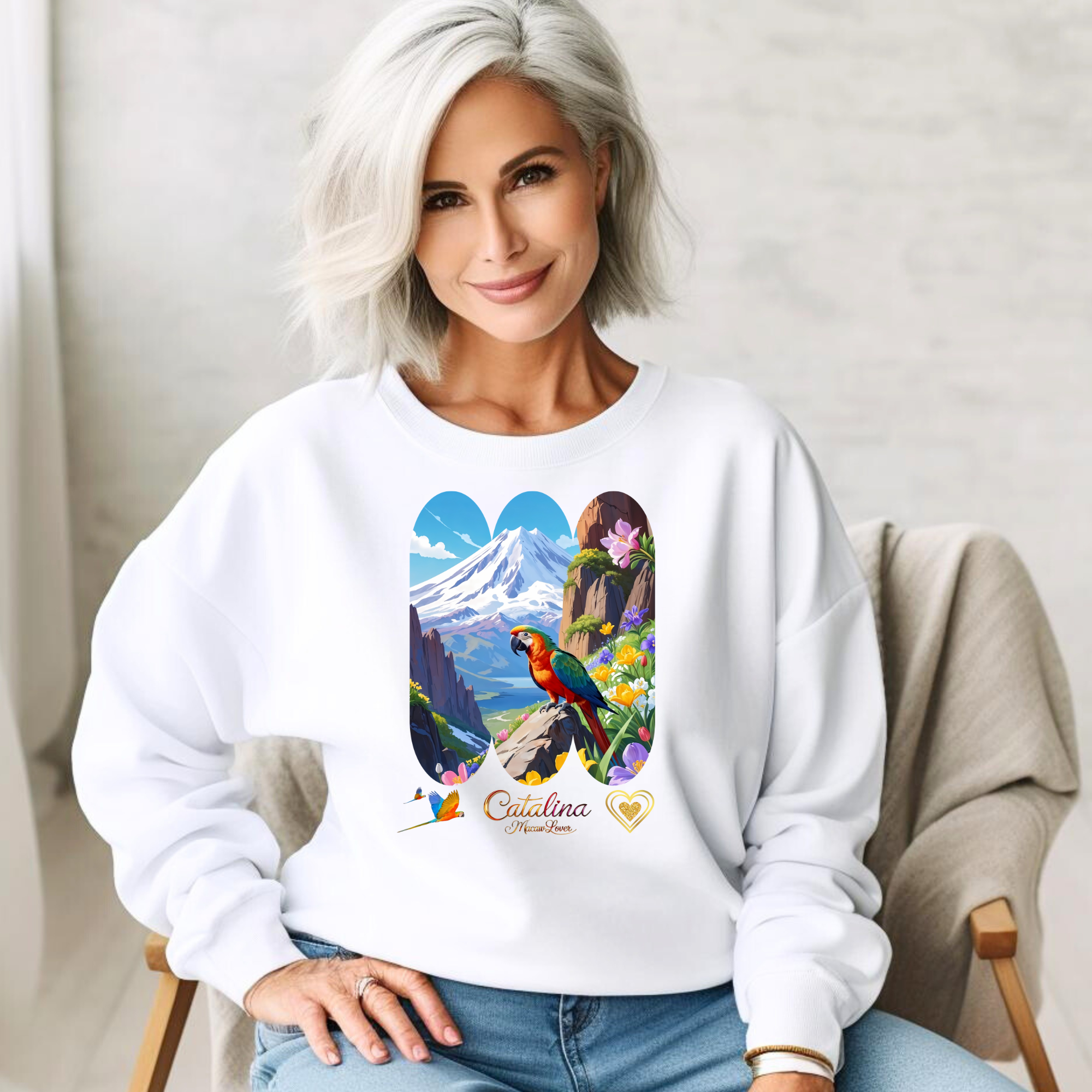 Mountain Catalina Macaw Lover Sweatshirt