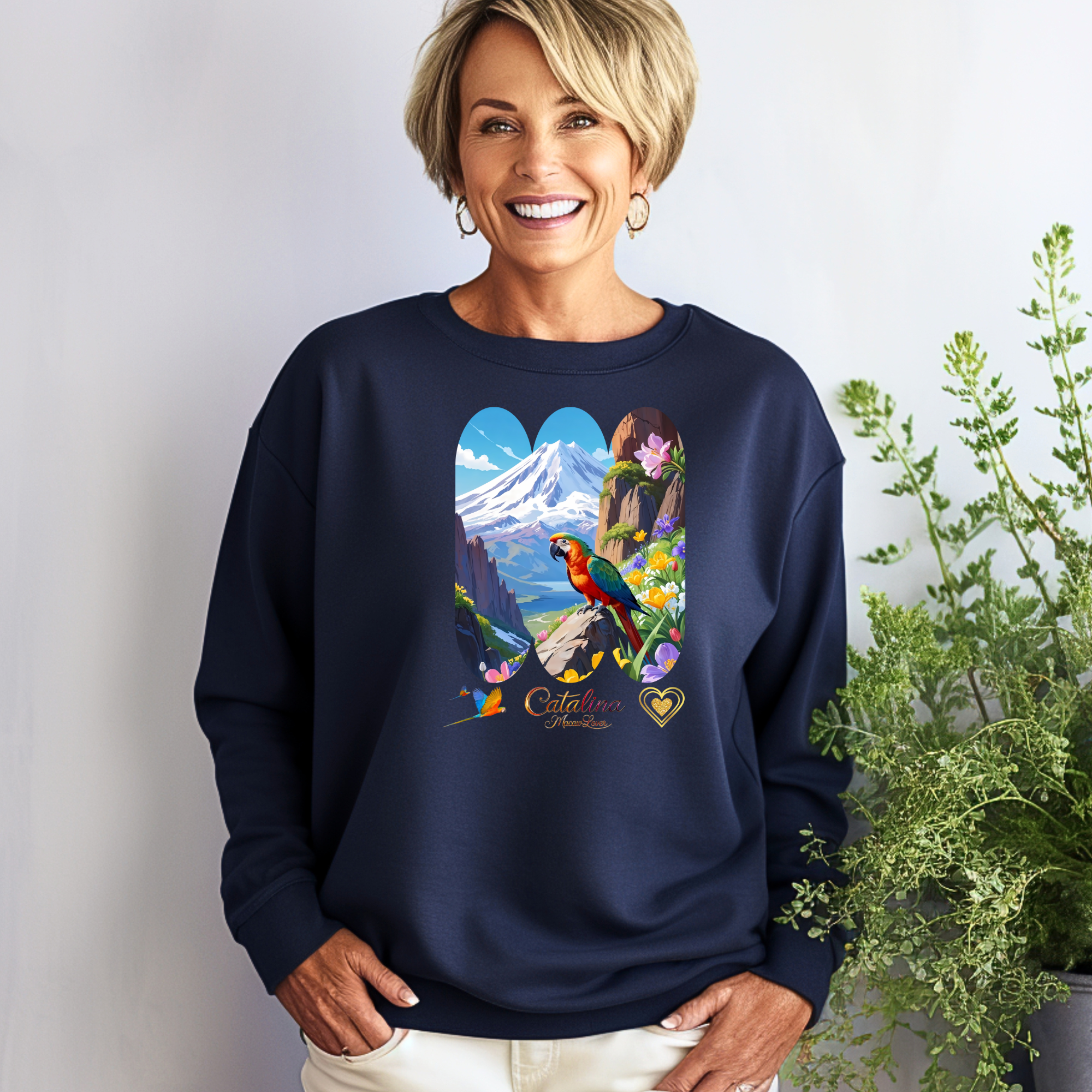 Mountain Catalina Macaw Lover Sweatshirt