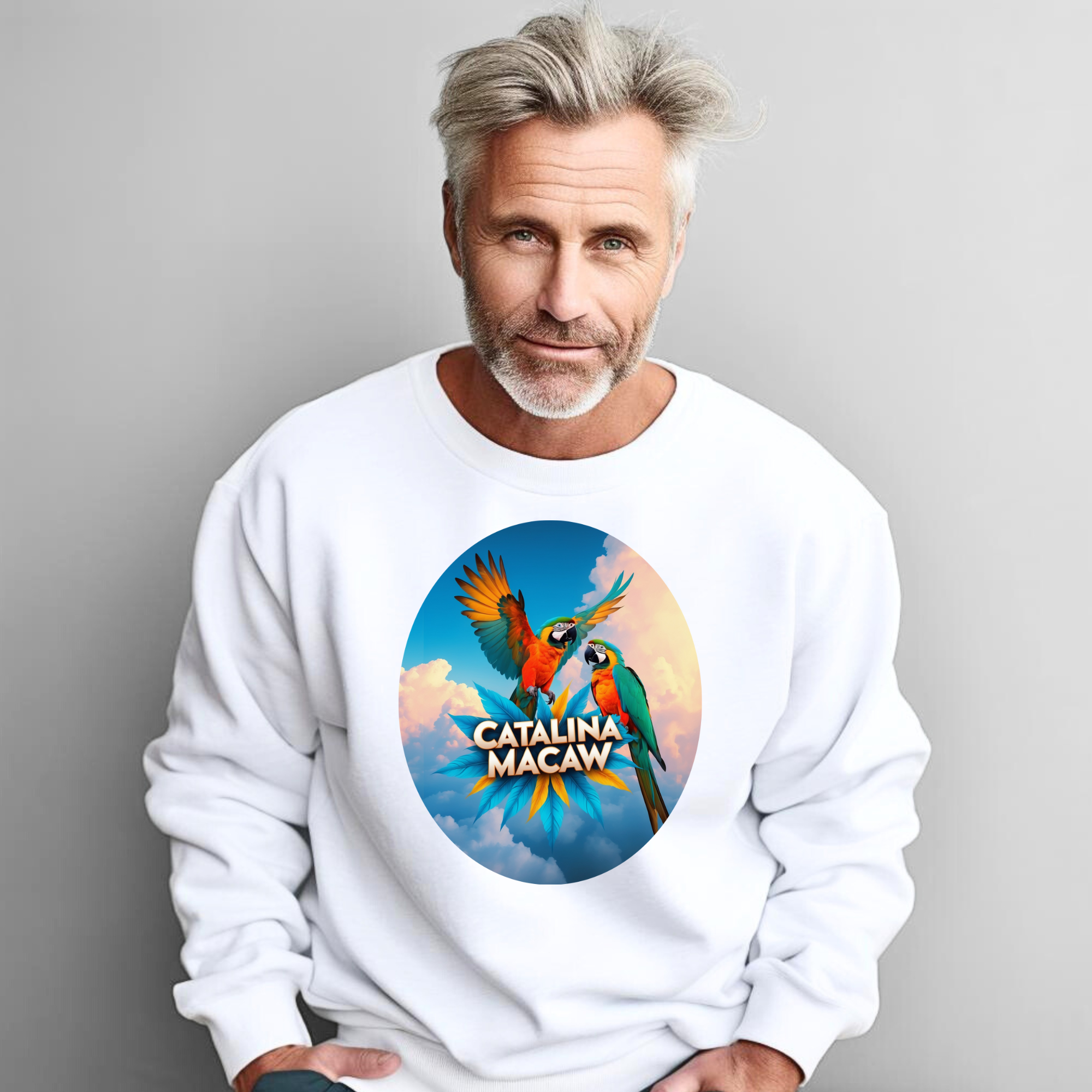 Flying Catalina Macaw Sweatshirt