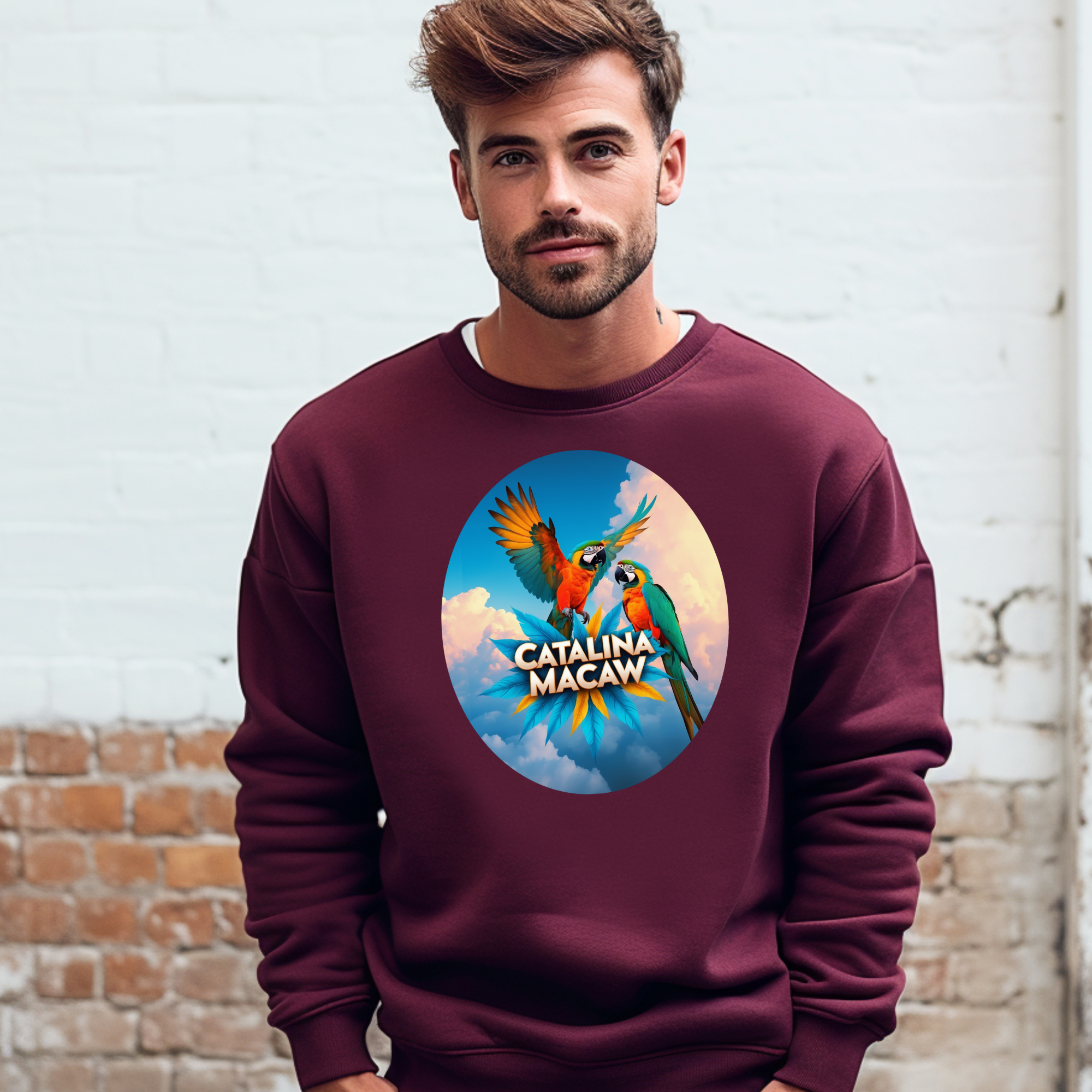 Flying Catalina Macaw Sweatshirt