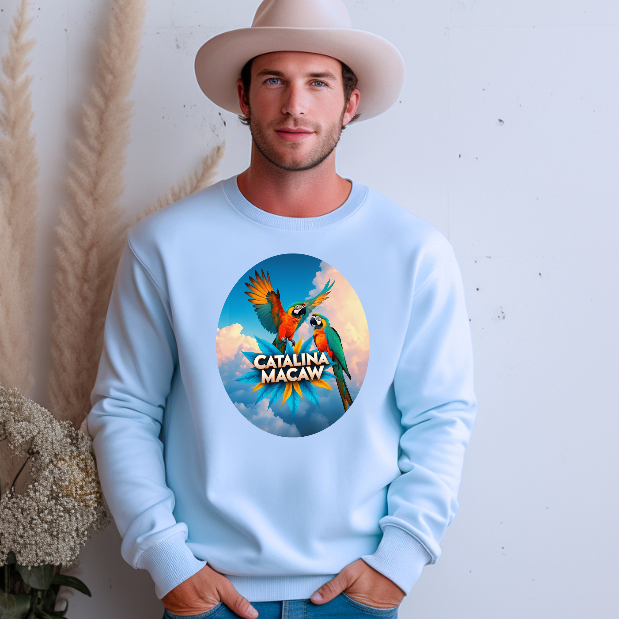 Flying Catalina Macaw Sweatshirt