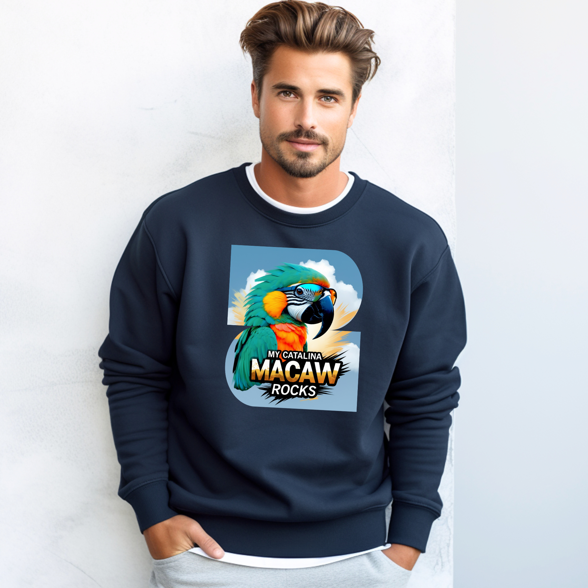 My Catalina Macaw Rocks Sweatshirt