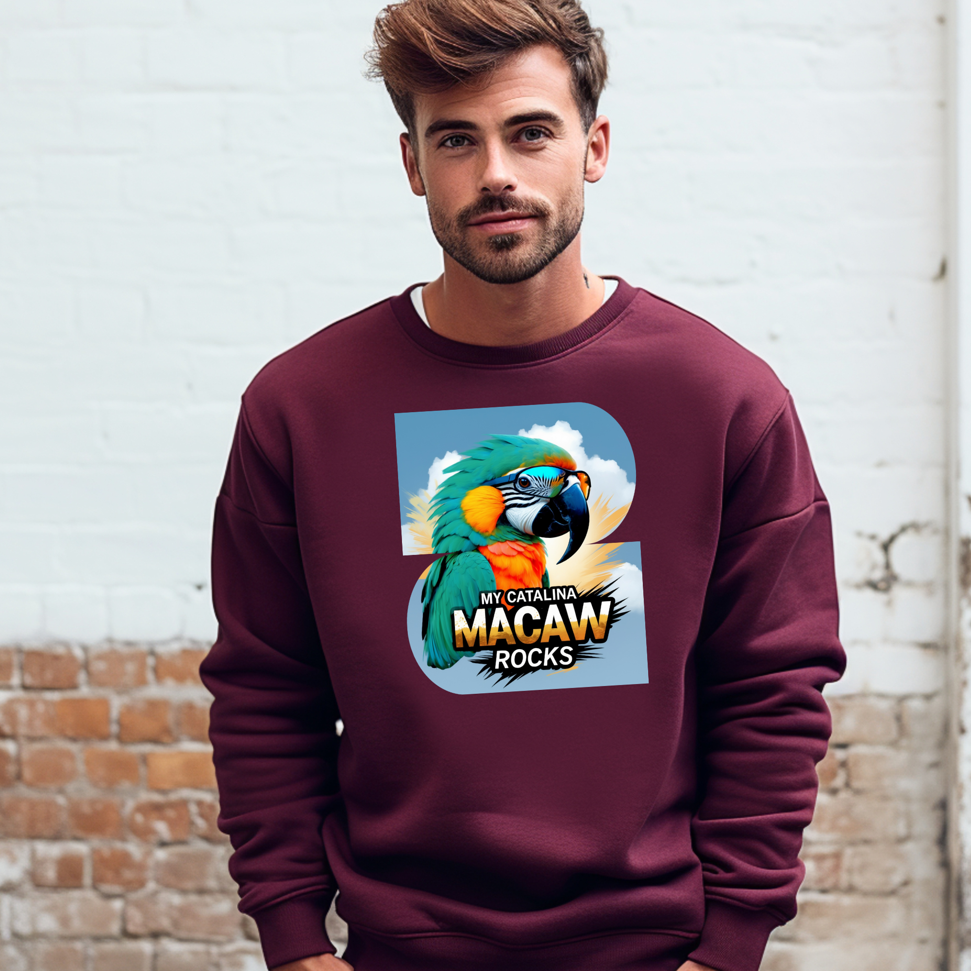My Catalina Macaw Rocks Sweatshirt