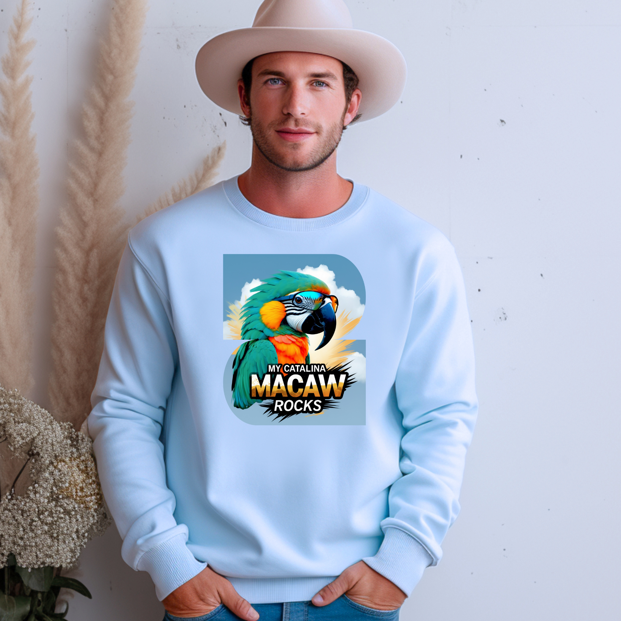 My Catalina Macaw Rocks Sweatshirt