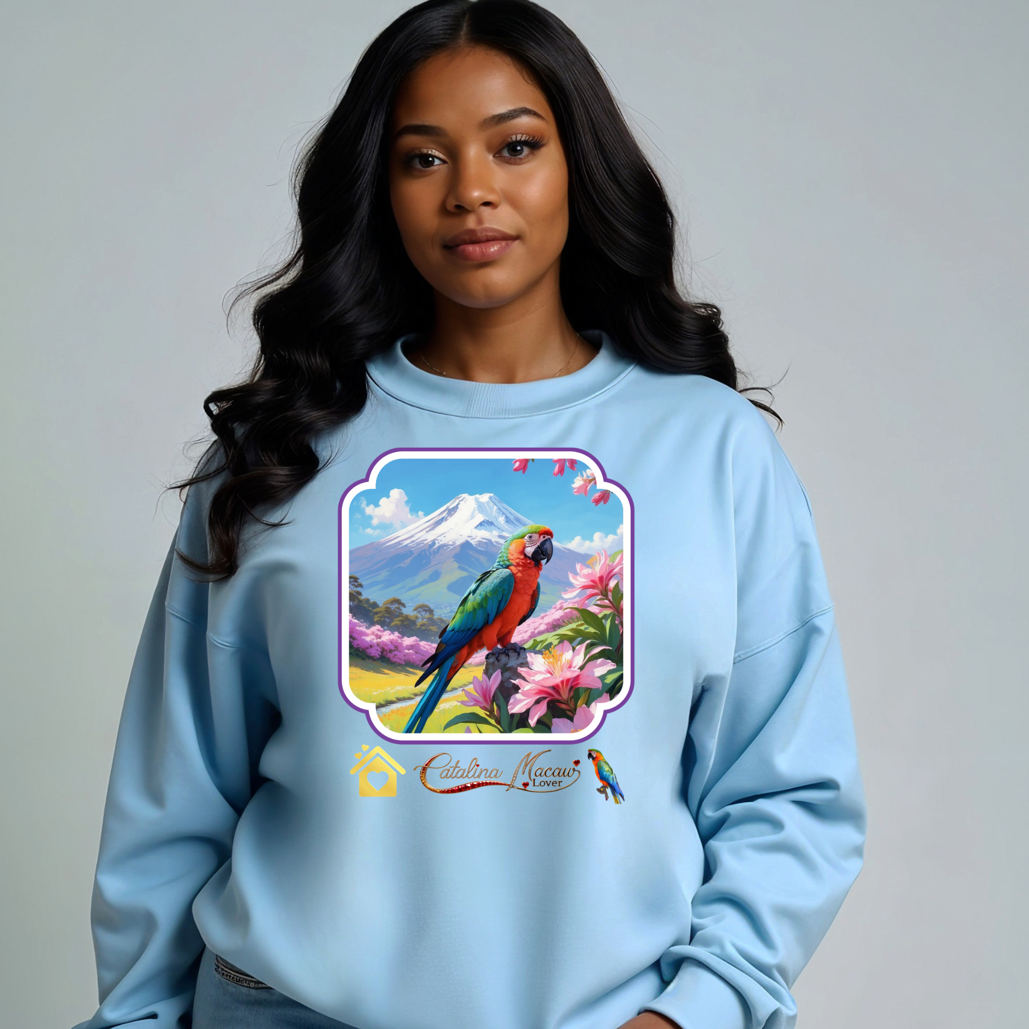 Catalina Macaw Lover Floral Sweatshirt