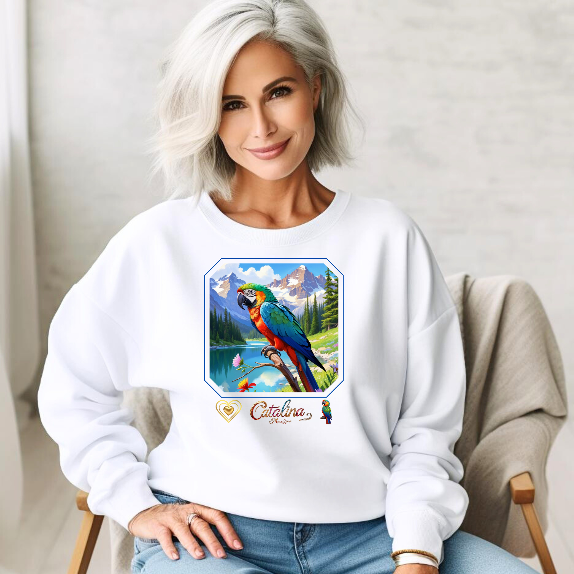 Catalina Macaw Lover Lake Sweatshirt