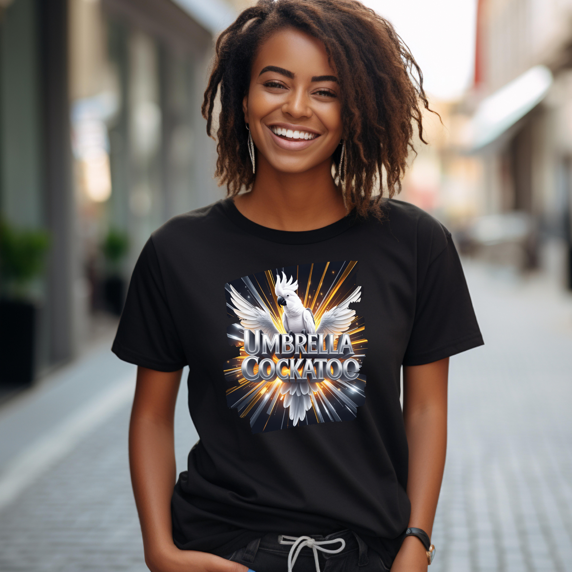 Umbrella Cockatoo Sunburst T-Shirt