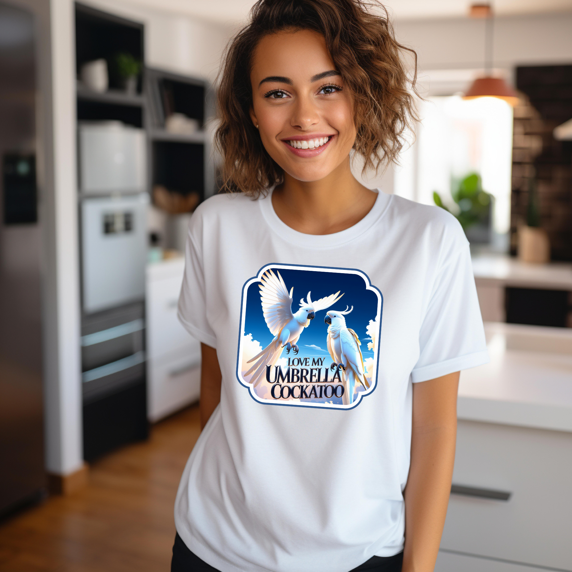 Love My Umbrella Cockatoo T‑Shirt