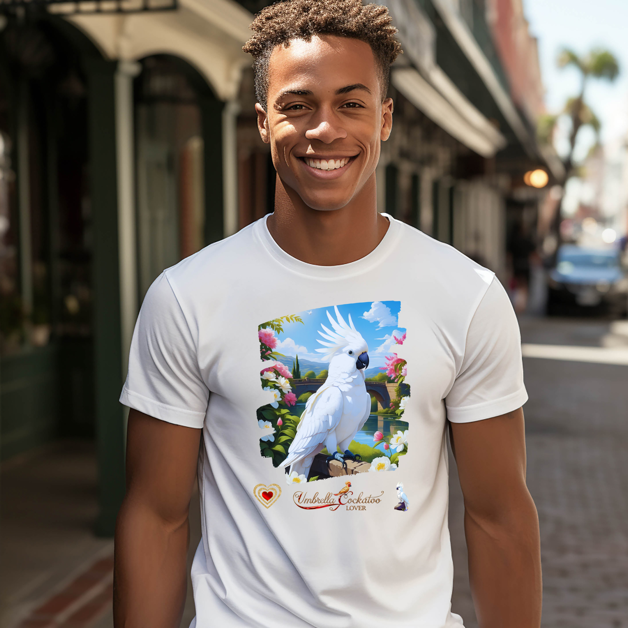 White Umbrella Cockatoo Lover T-Shirt