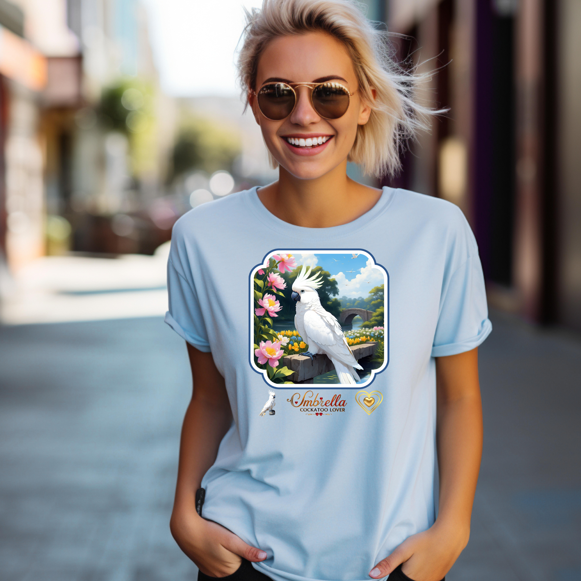 White Umbrella Cockatoo Lover T-Shirt