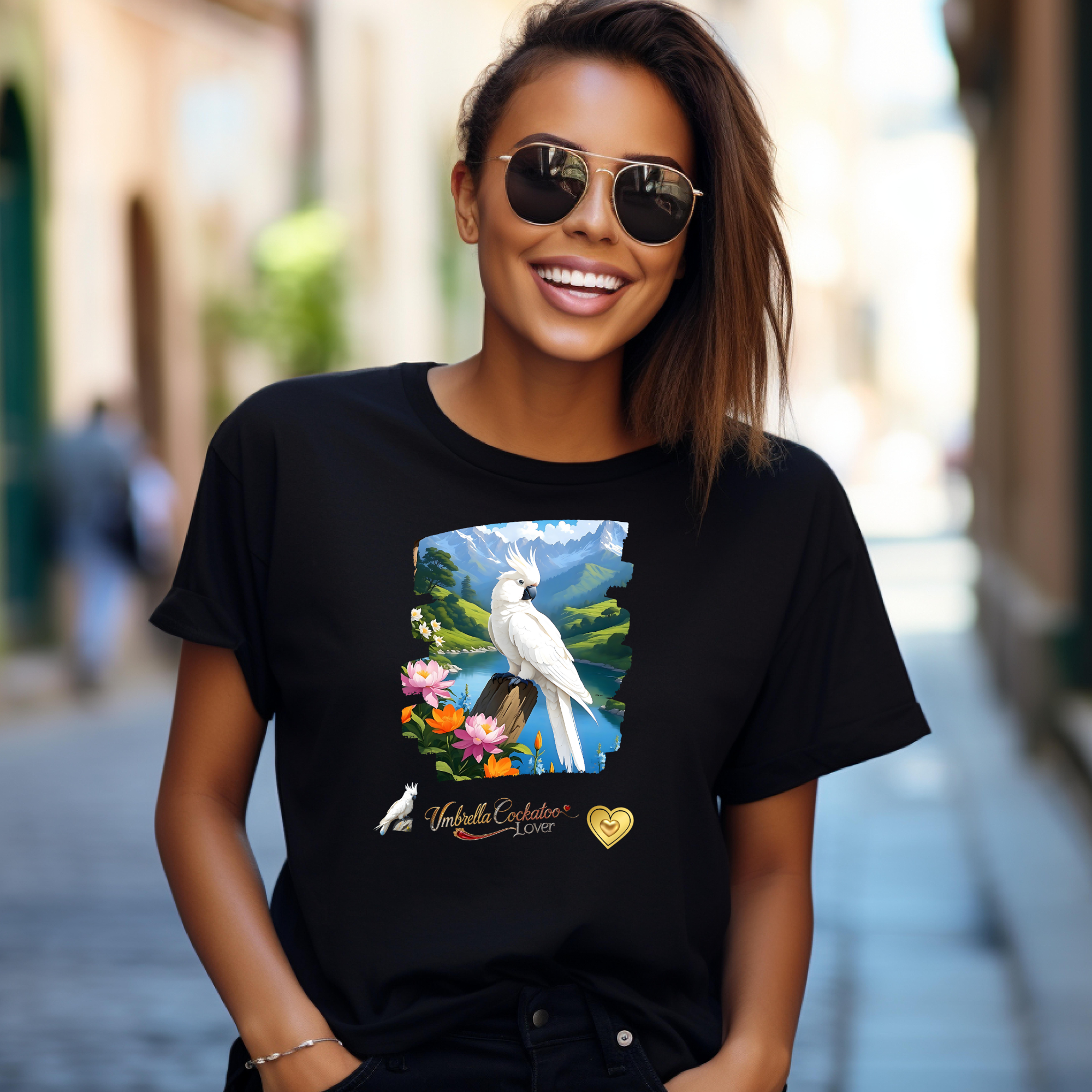 Umbrella Cockatoo Lover Lake T-Shirt