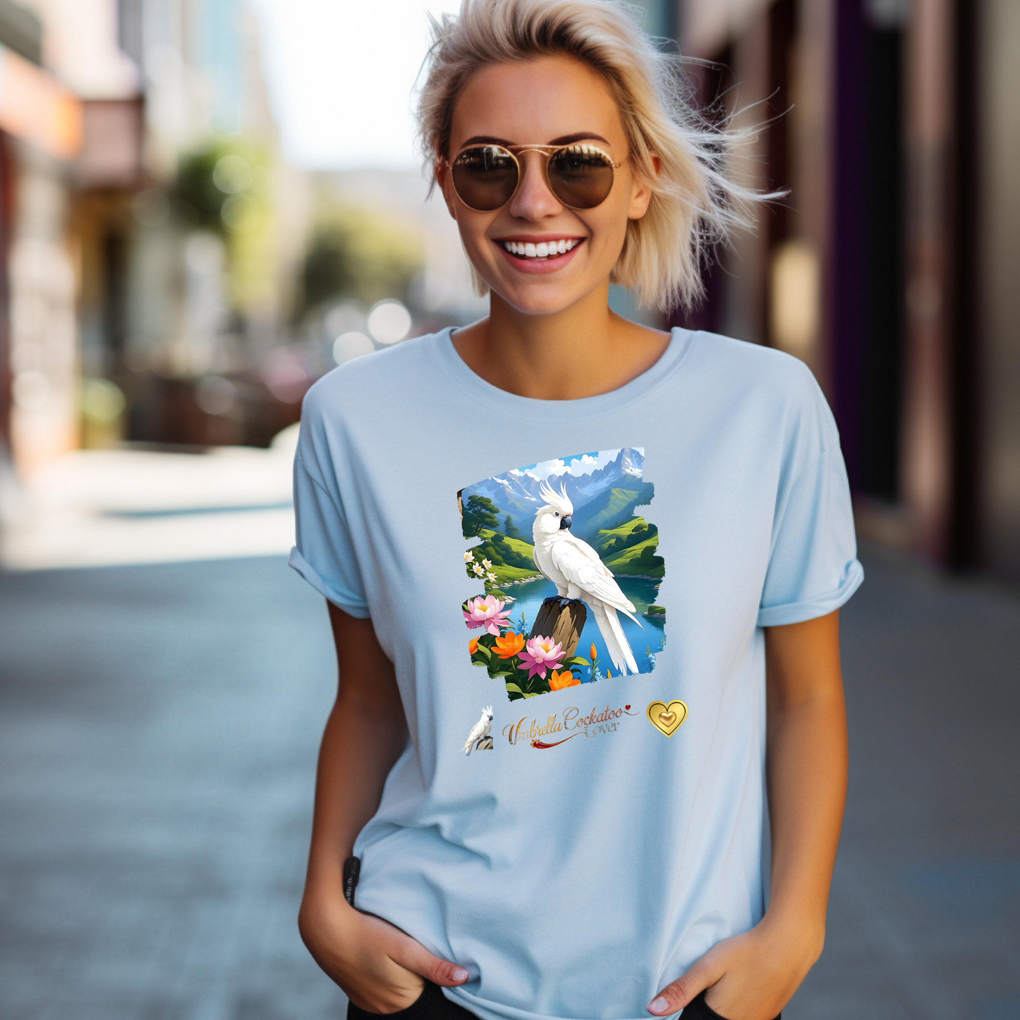 Umbrella Cockatoo Lover Lake T-Shirt