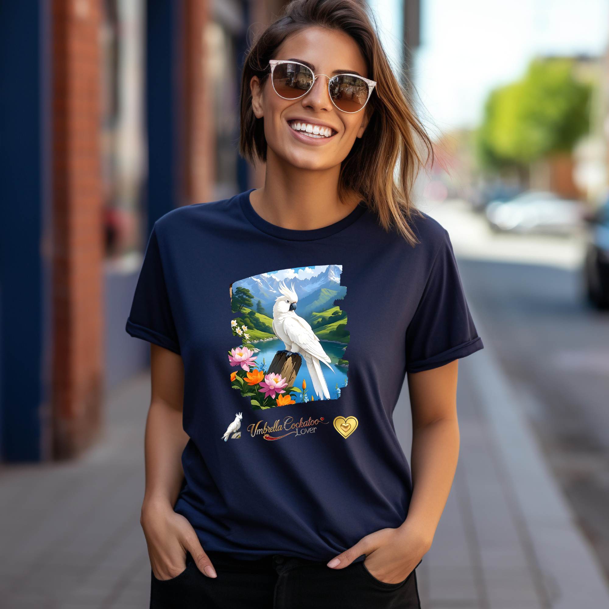 Umbrella Cockatoo Lover Lake T-Shirt