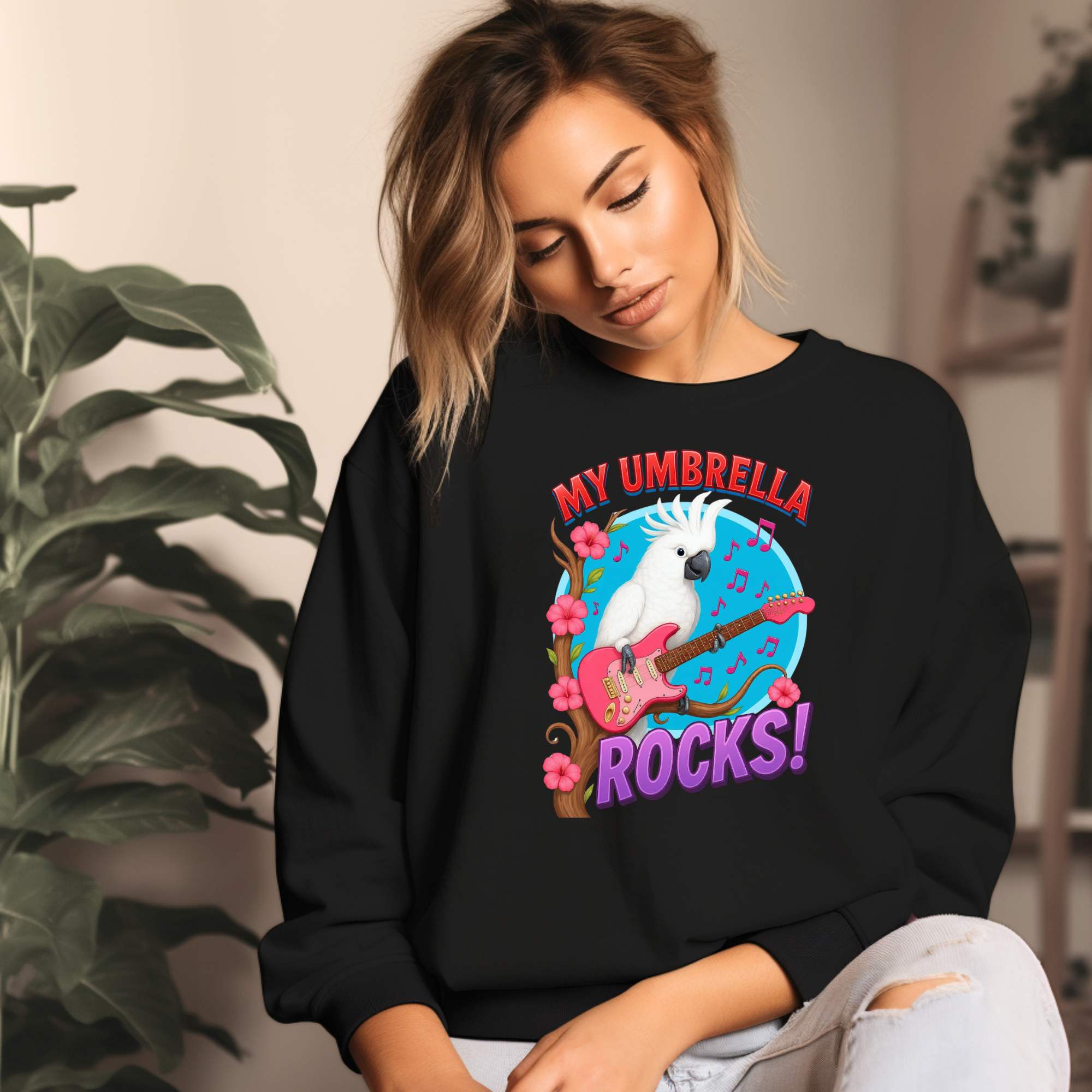 My Umbrella Rocks Guitar Sweatshirt
