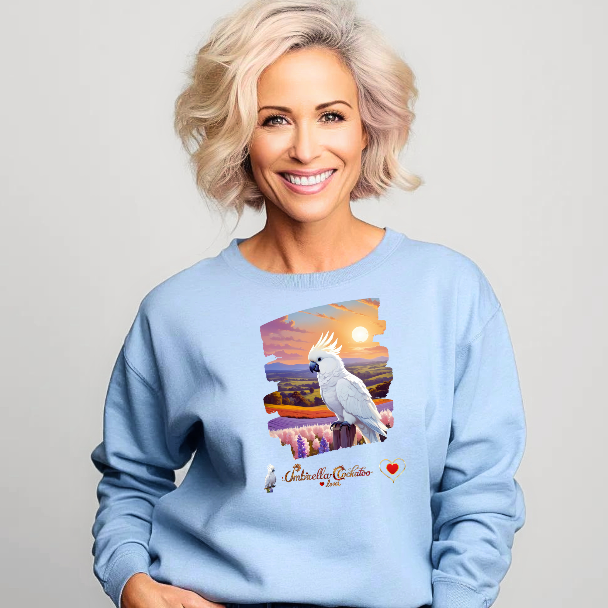 Umbrella Cockatoo Lover Sunset Sweatshirt