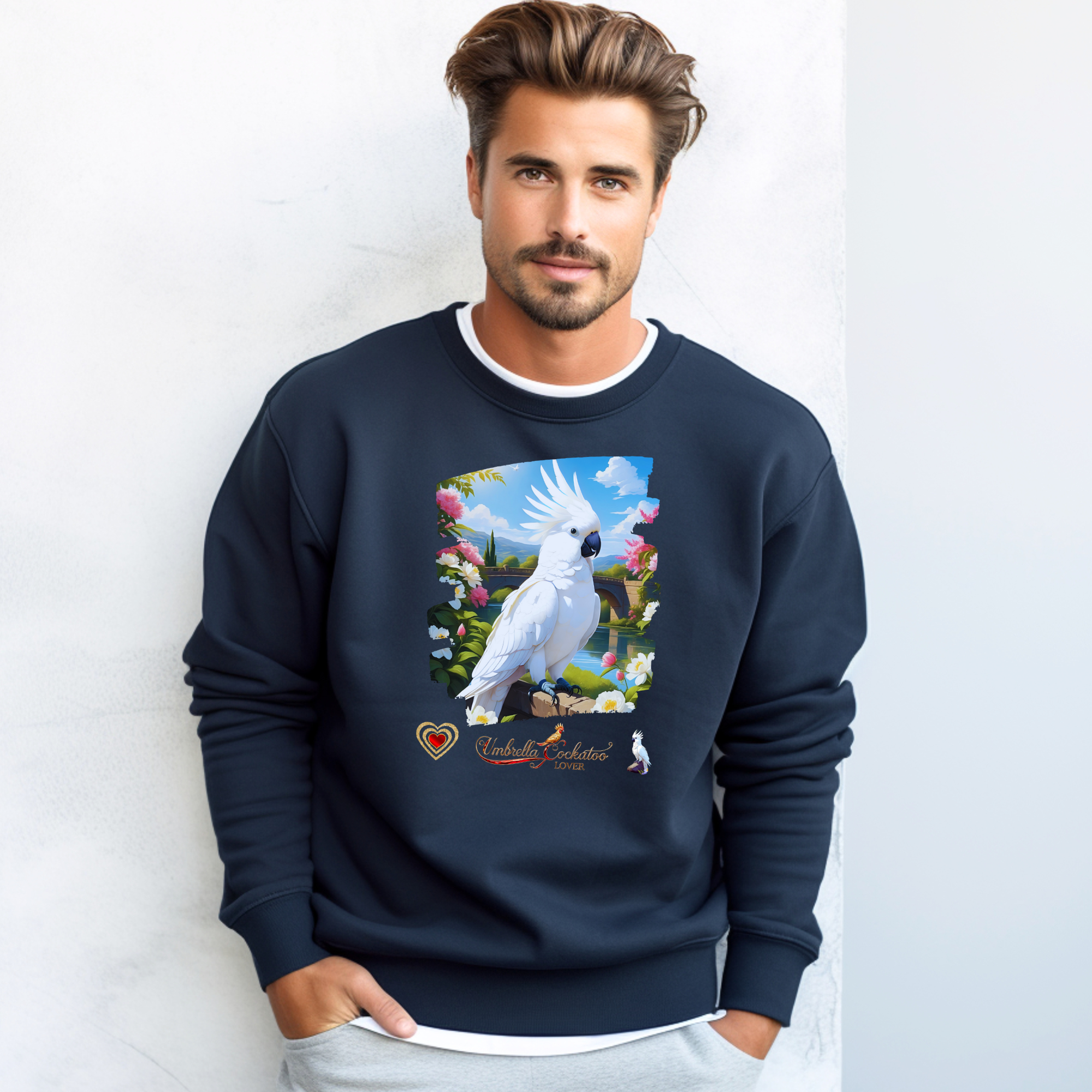 White Umbrella Cockatoo Lover Sweatshirt