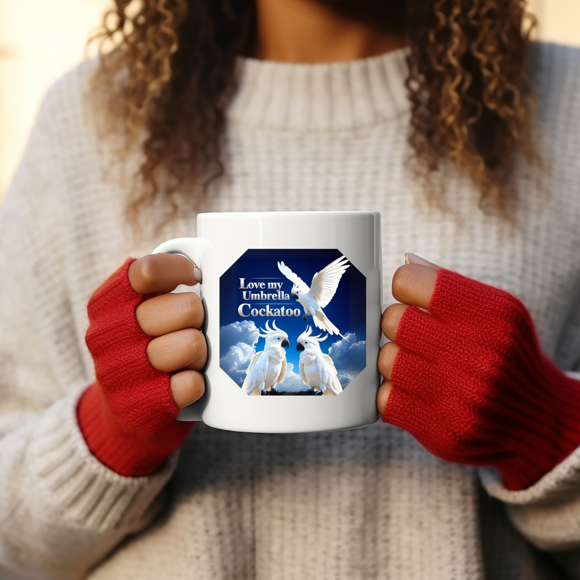 Love My Umbrella Cockatoo Mug