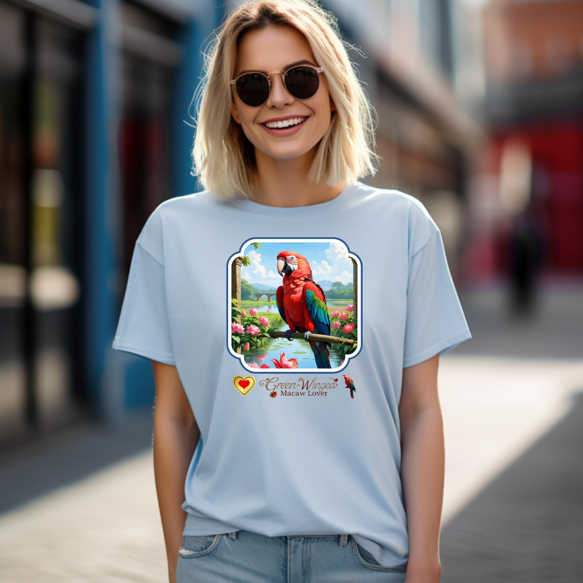 Green-Winged Macaw Lover T-Shirt