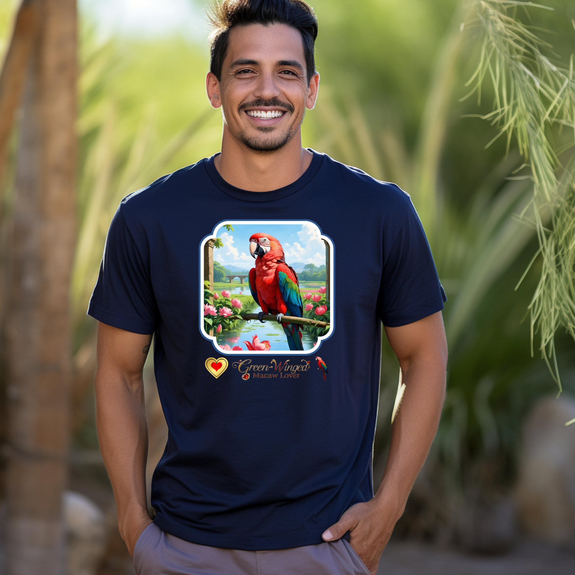 Green-Winged Macaw Lover T-Shirt