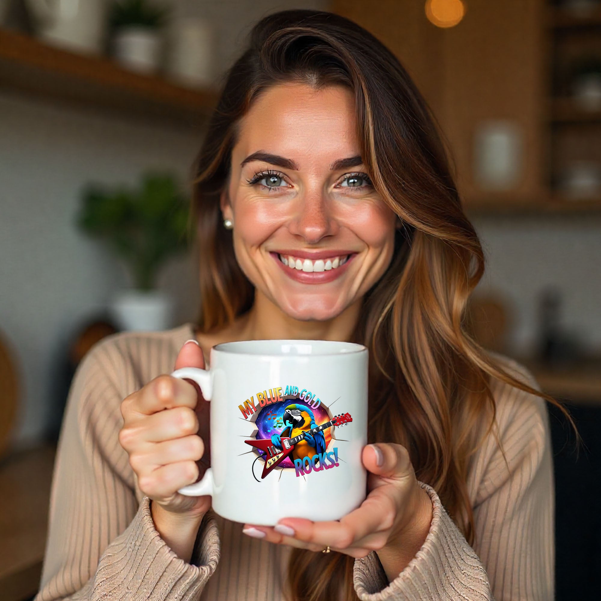 My Blue and Gold Macaw Rocks Mug
