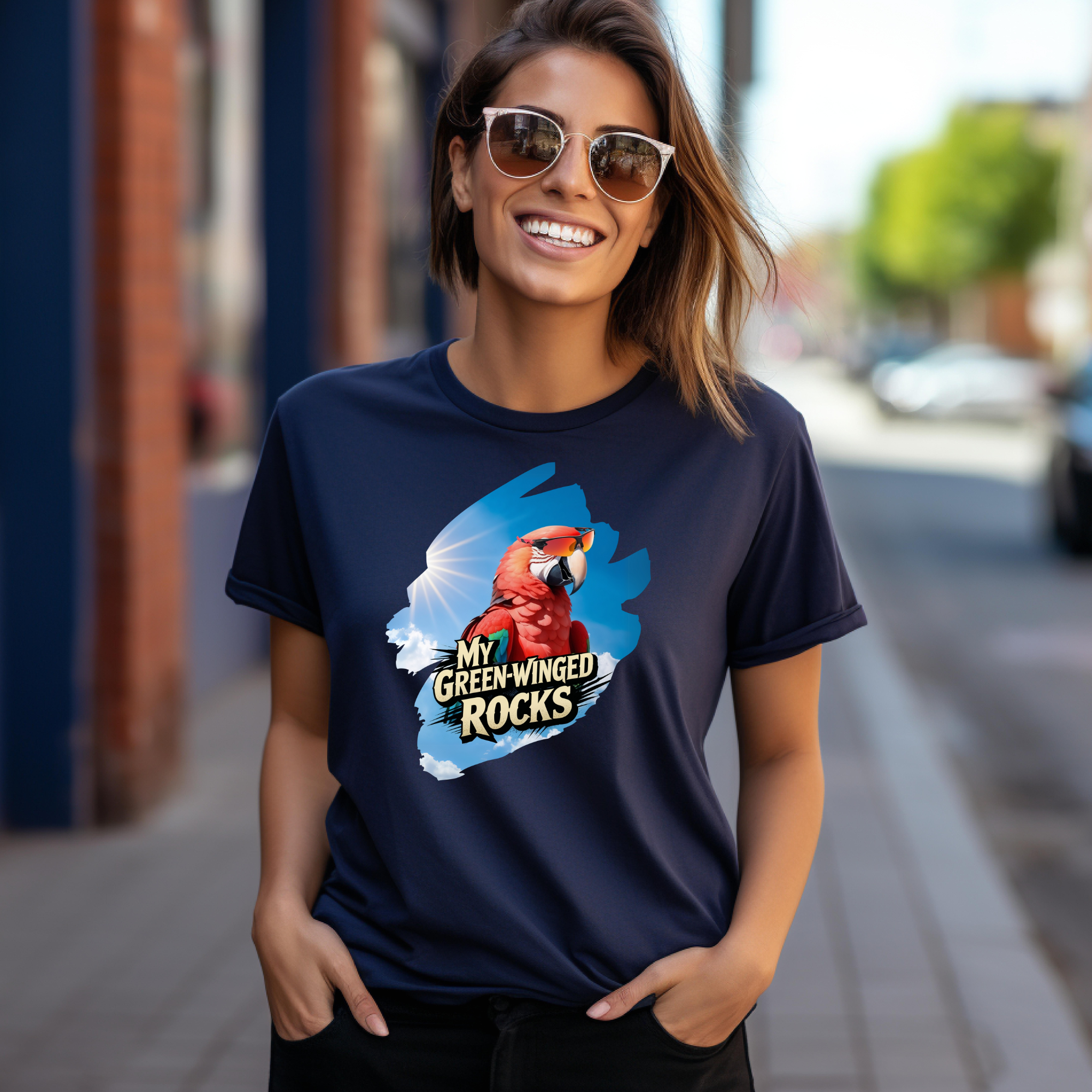 My Green-Winged Macaw Rocks T-Shirt