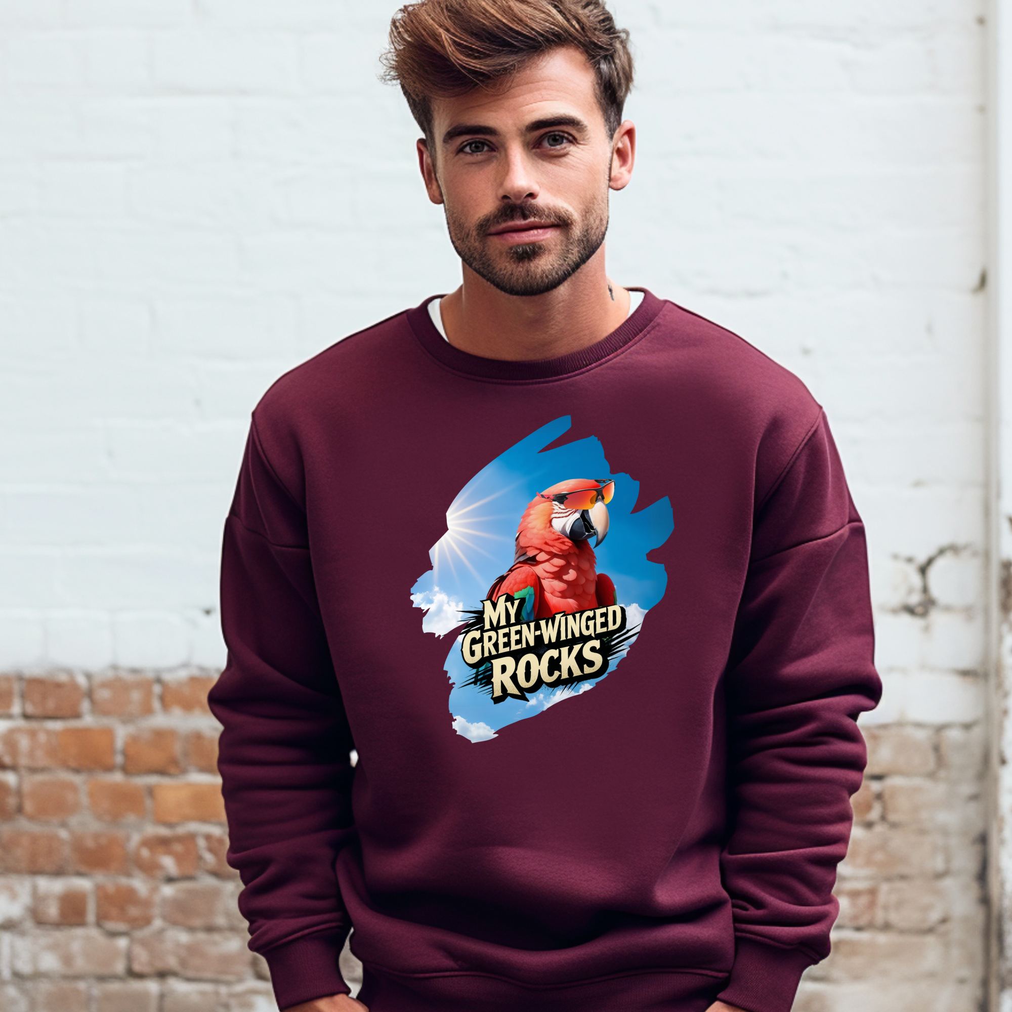 My Green-Winged Rocks Sweatshirt
