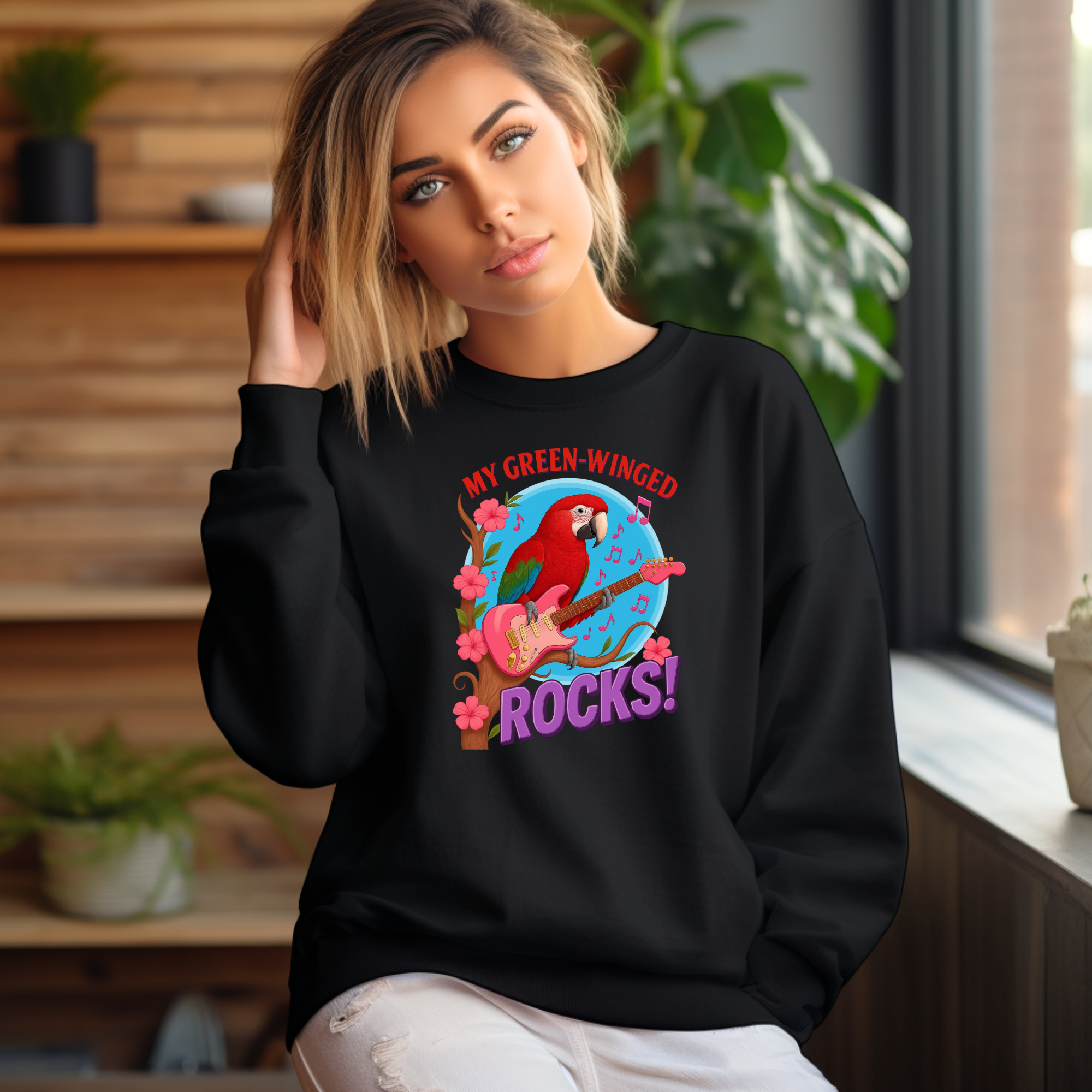 My Green-Winged Rocks Sweatshirt