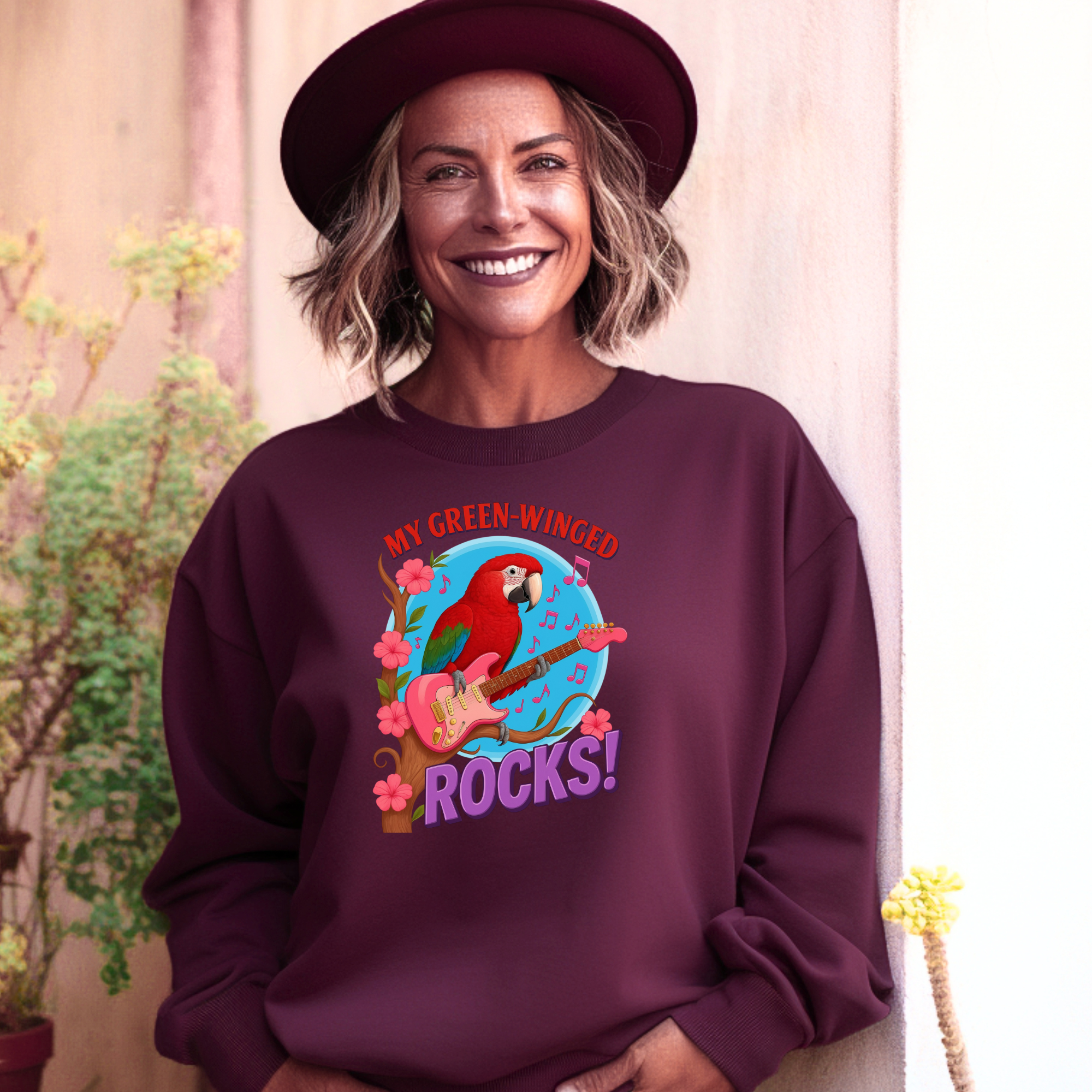 My Green-Winged Rocks Sweatshirt