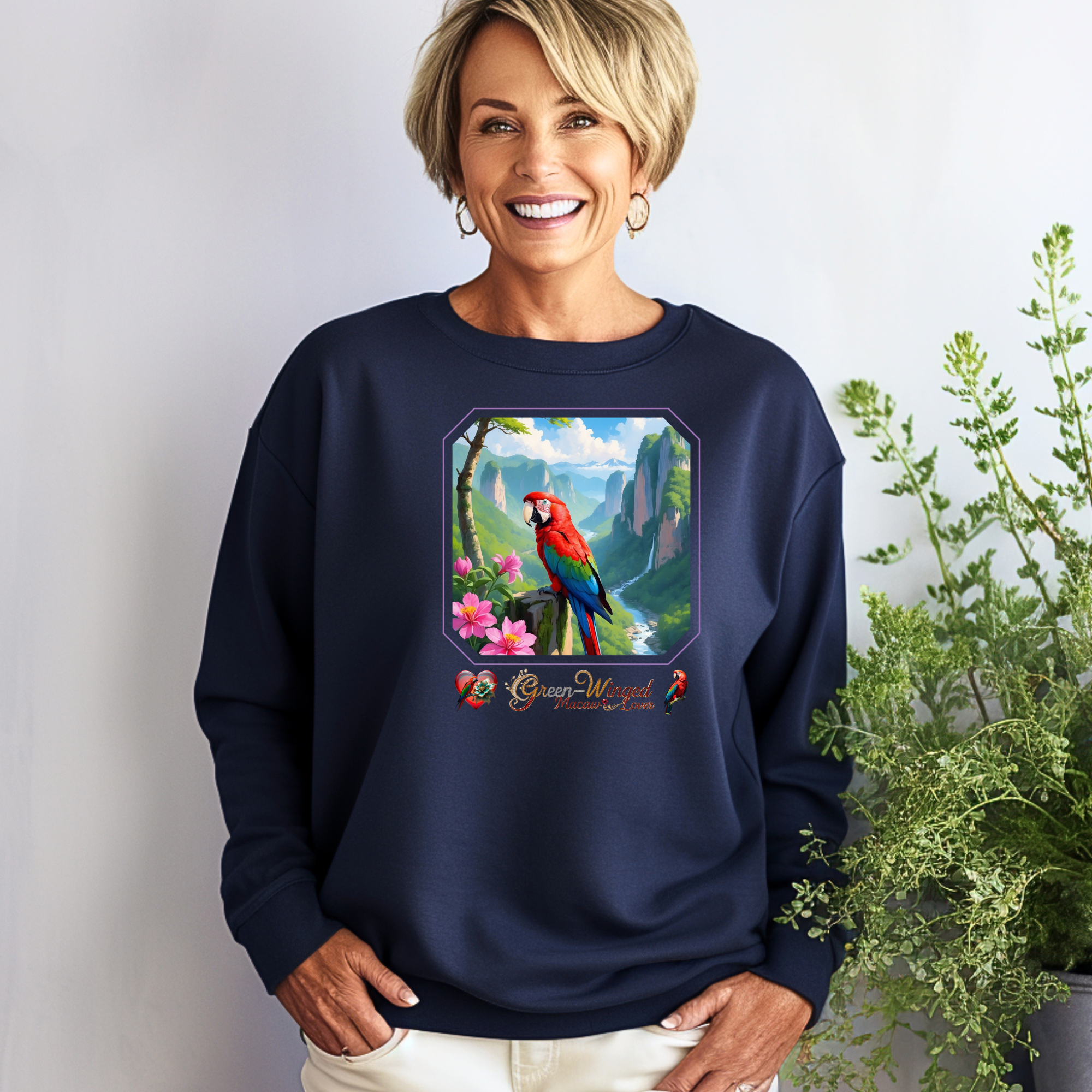 Green-Winged Macaw Mountain Sweatshirt