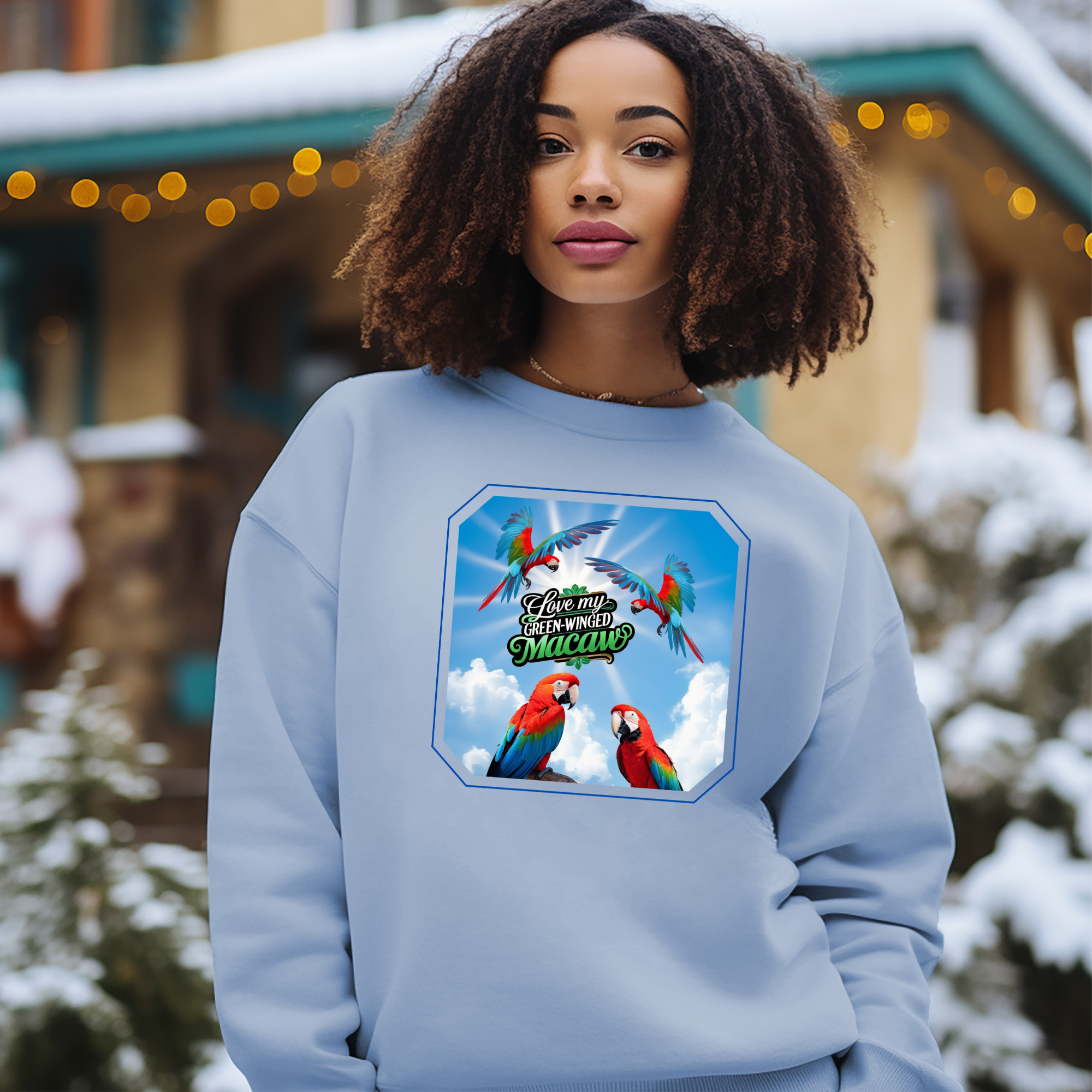 Love My Green-Winged Macaw Sweatshirt